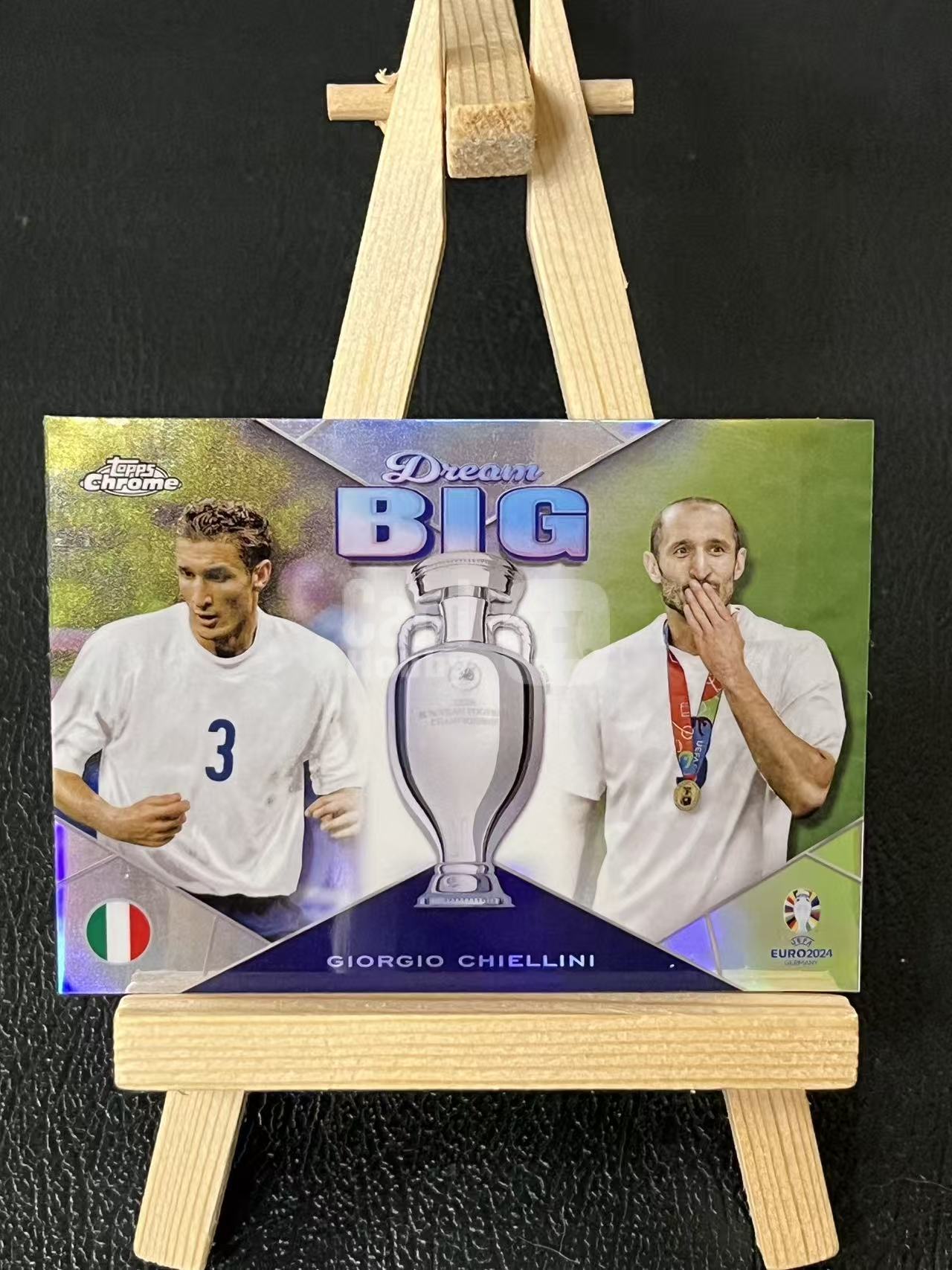 2024 Topps Chrome Giorgio Chiellini 基耶里尼 特卡 意大利 银折 欧洲杯 实卡精美 卡品如图 LA-1