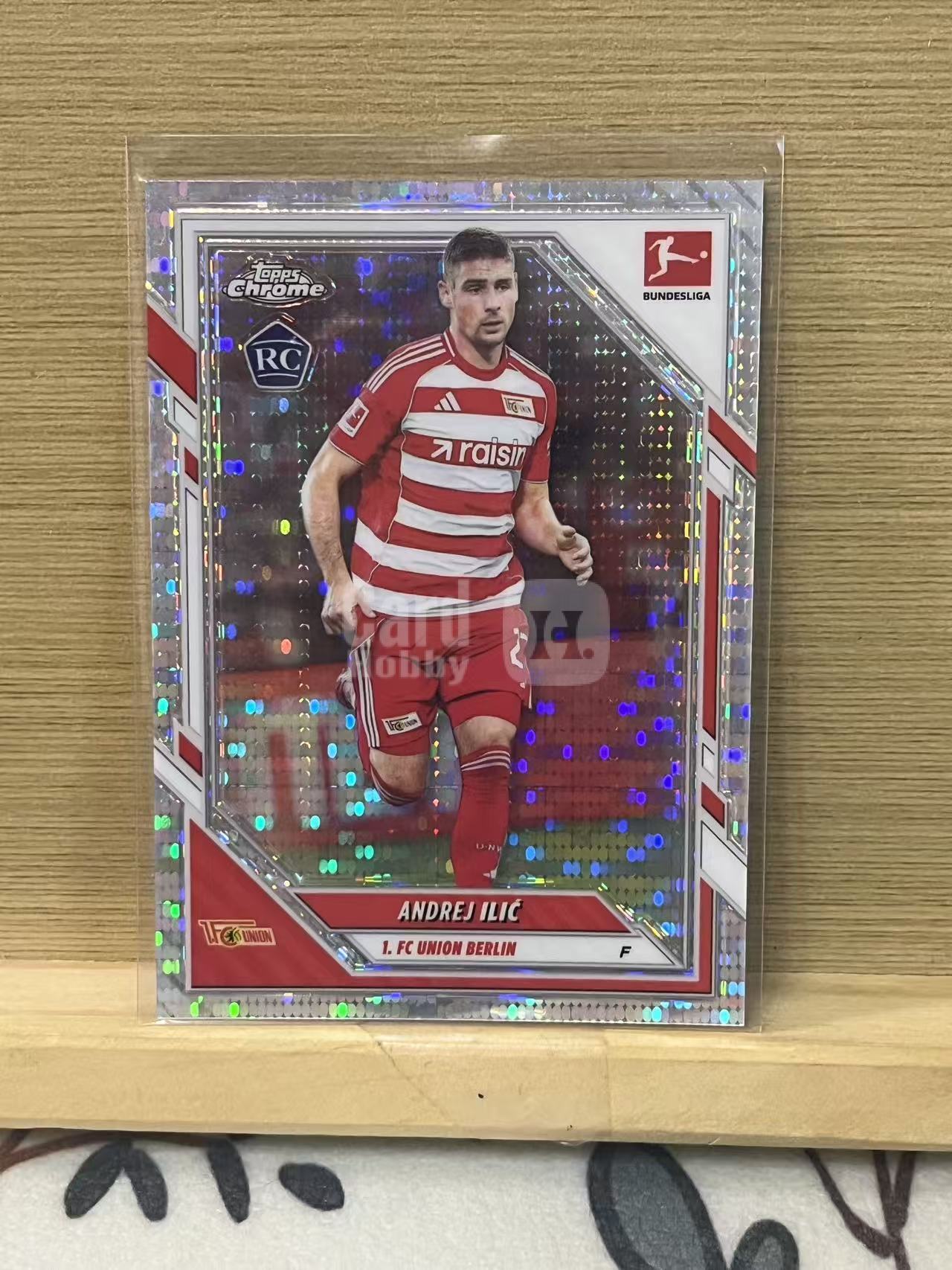 2026 Topps Chrome andrej ilic RC 伊里奇 脉冲折 新秀 柏林联合 银折 德甲 实卡精美 卡品如图 LZL7