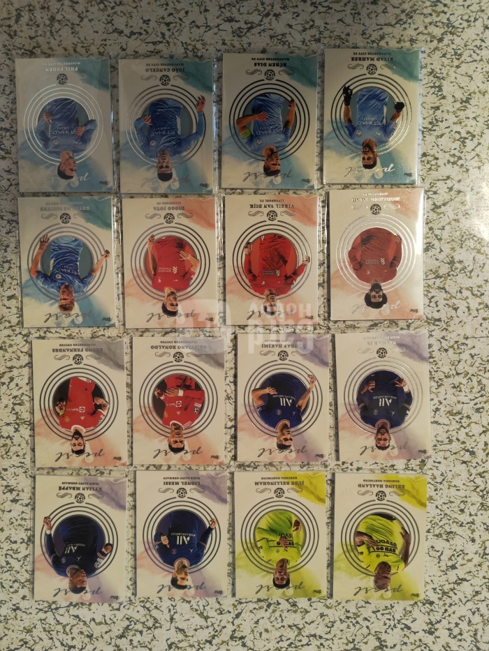 2021-22 Topps Pearl 梅西 珍珠套！65张全！梅西 C罗 德布劳内 哈兰德 姆巴佩维尼修斯  贝林厄姆  内马尔 因扎吉 巴雷西 皮尔洛