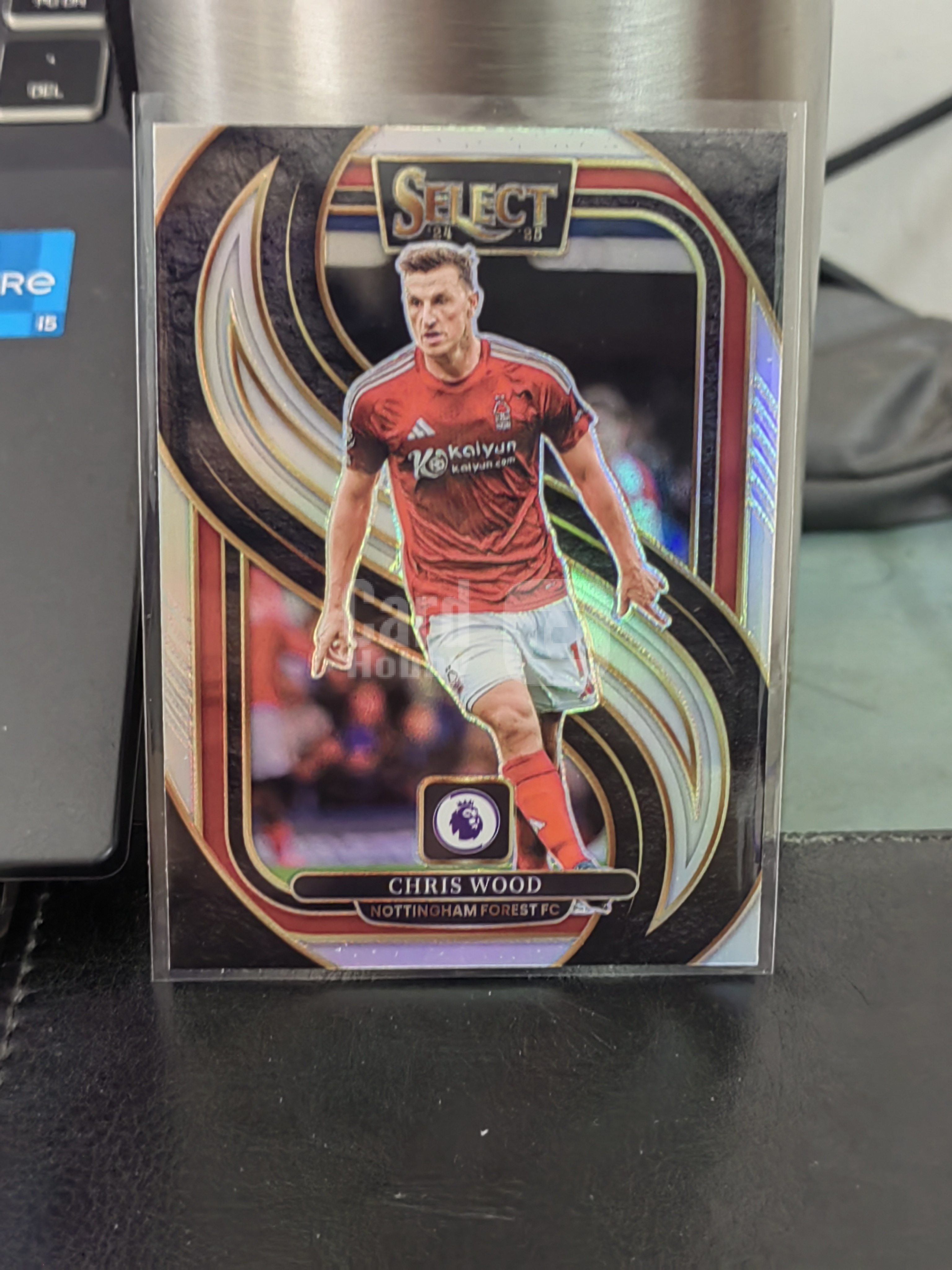 2024-25 Panini Select Premier League Chris Wood 克里斯 伍德 诺丁汉森林 银折 英超 足 白边白角 不保卡品 卡品如图