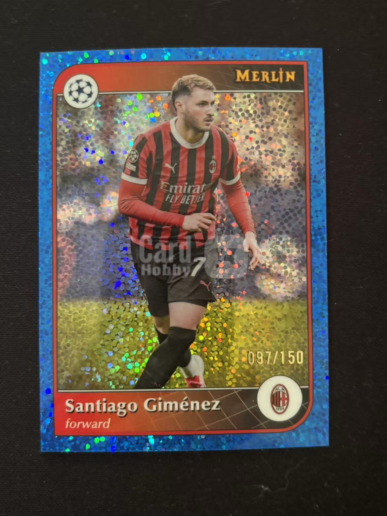 【星辰】TOPPS 2025 MERLIN 梅林系列 AC 米兰 折射 蓝 点点折 150编 GIMENEZ 圣地亚哥 希门尼斯 FORWORD 前锋