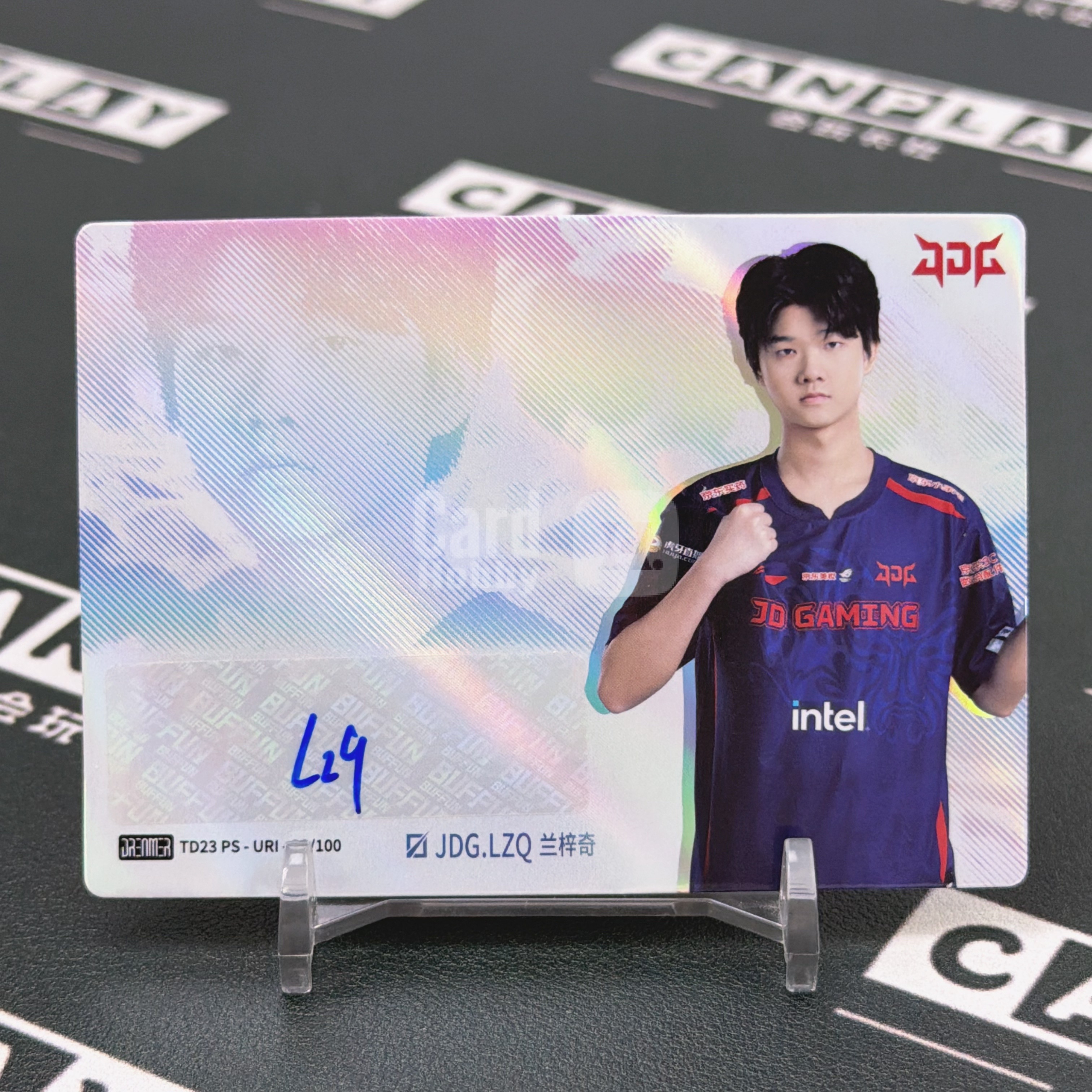 2024 Buffun LPL LZQ 【会玩卡社不累计】英雄联盟 LPL选手卡 星火逐梦第一弹 JDG  LZQ 无编 单人签字特卡 卡品如图 细节可私 HW0069