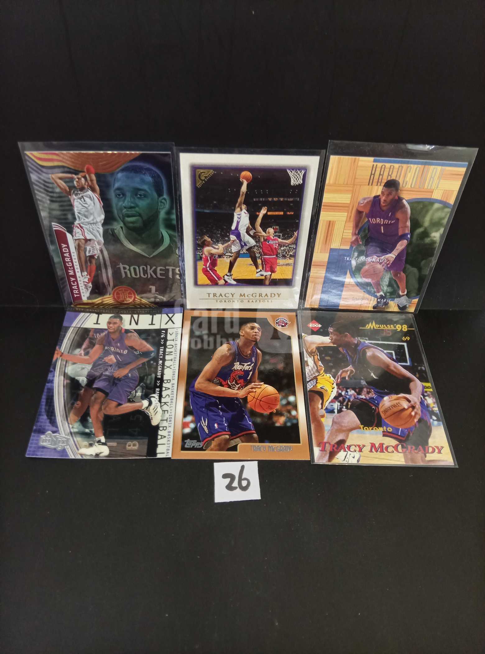 【DC拍卖】7.19 特雷西・麦克格雷迪 6 张球星卡合集 Upper Deck/Topps/Edge 猛龙 / 火箭队 98-03 年多系列老卡