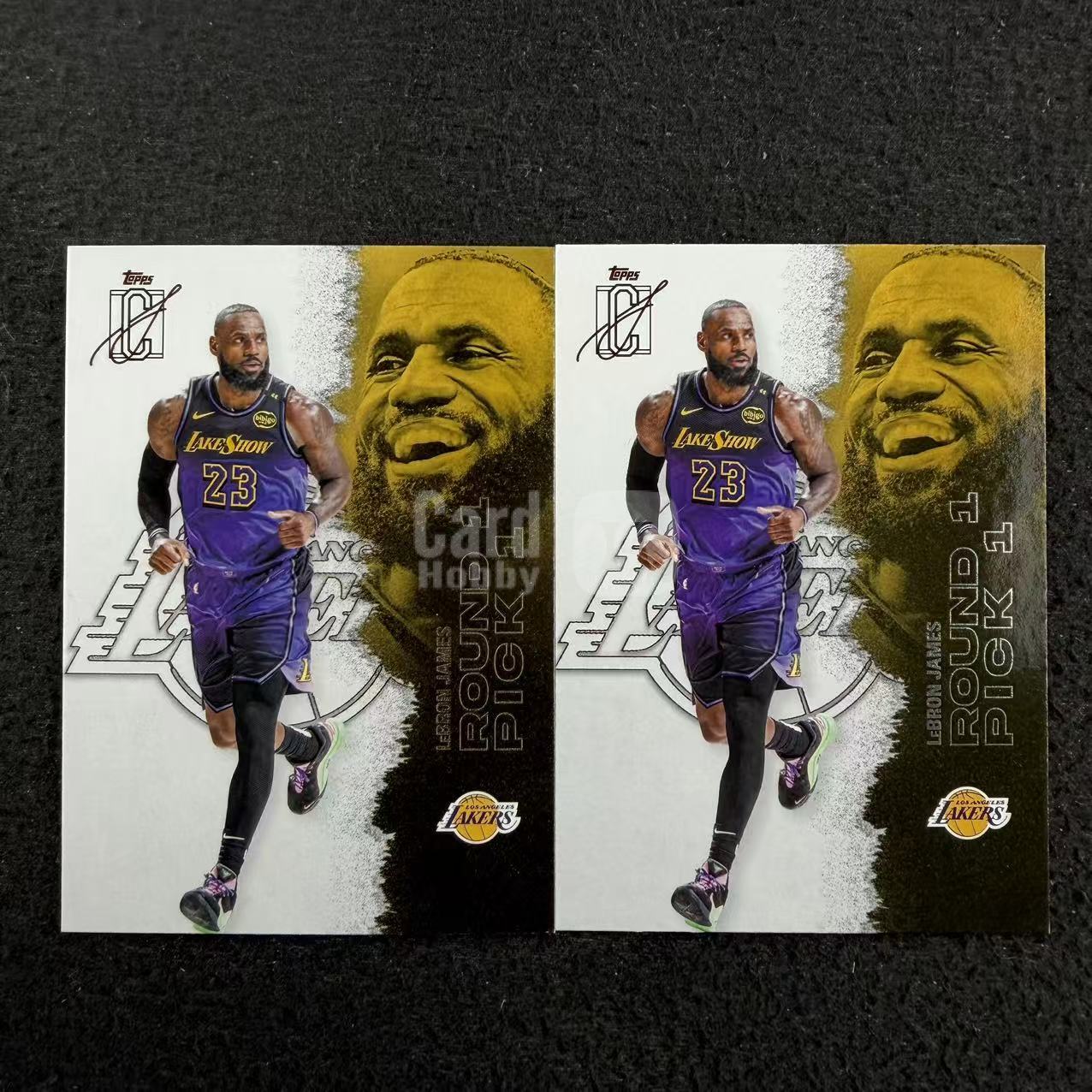 【阿福拍卖】2026 Topps Signature Class LeBron James 勒布朗 詹姆斯 湖人 首轮选秀 特卡 base 两张lot 不保卡品 收藏必备（CMY）