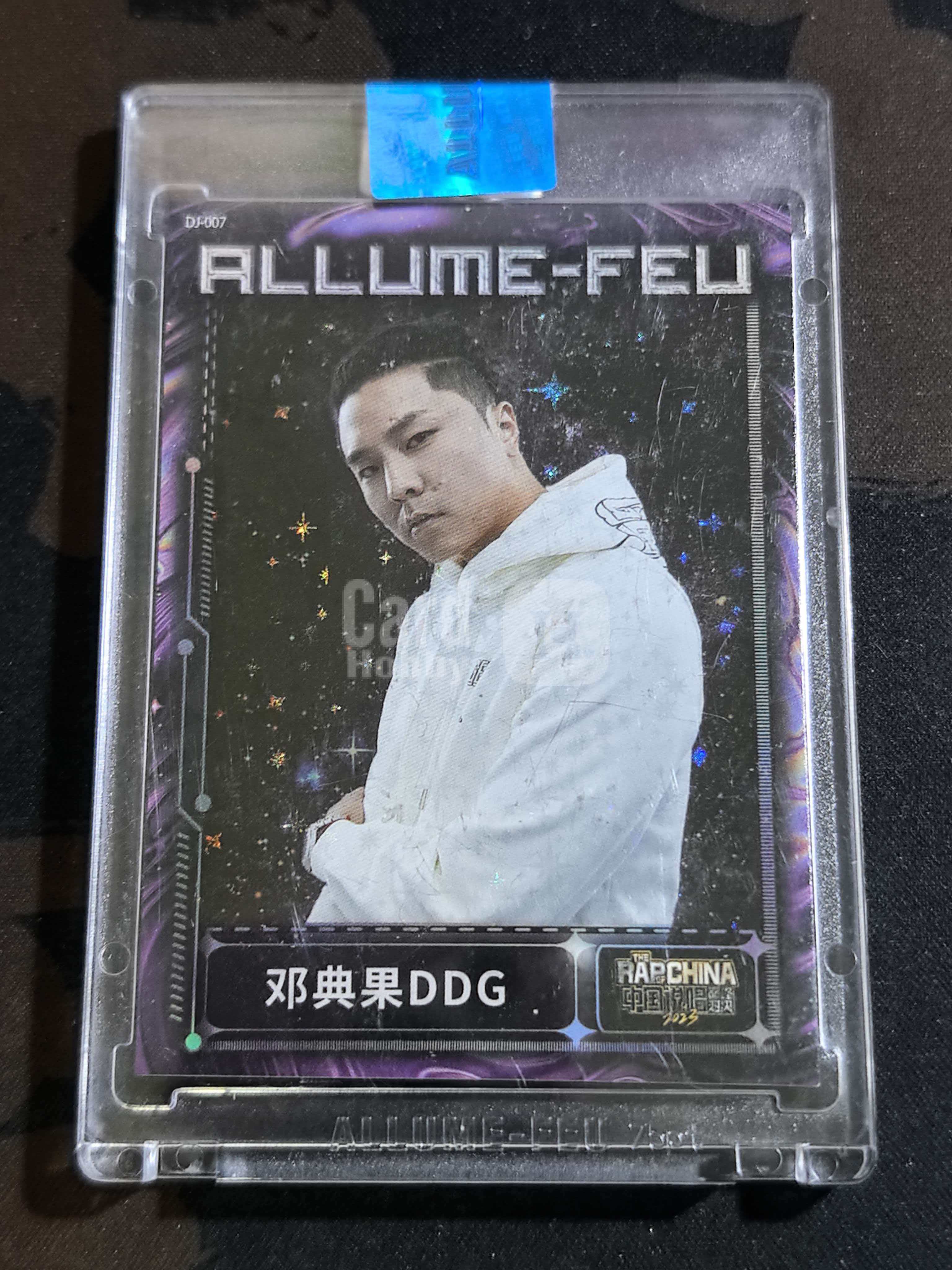 2023 爱奇艺 阿莉茉说唱巅峰对决 邓典果DDG 限编027/350 卡砖有磨损 未拆标签 品相如图所示