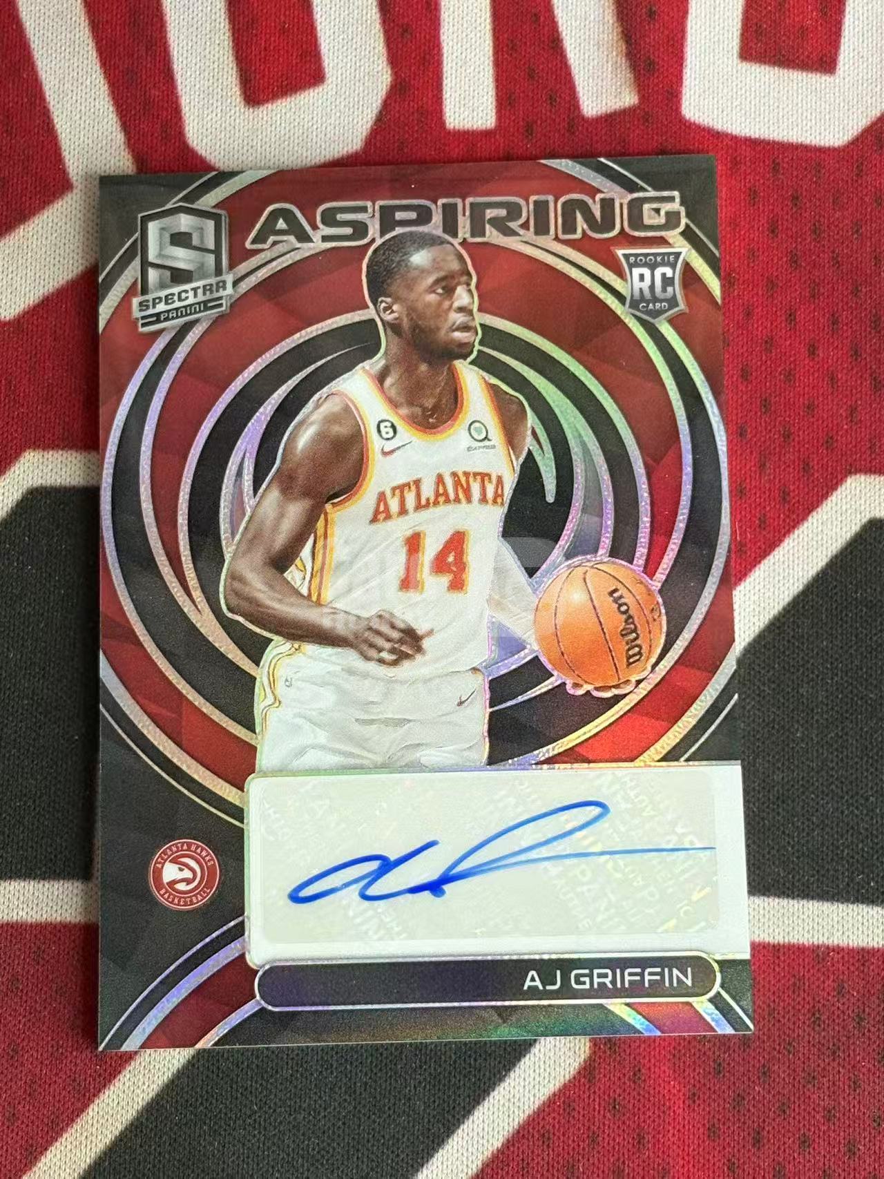 2022-23 PANINI SPECTRA AJ Griffin 光谱系列 老鹰 新秀RC AJ格里芬 99编 签字卡 辐射签 绿折 折射 专收凑套必备【烂臭嘴拍卖】