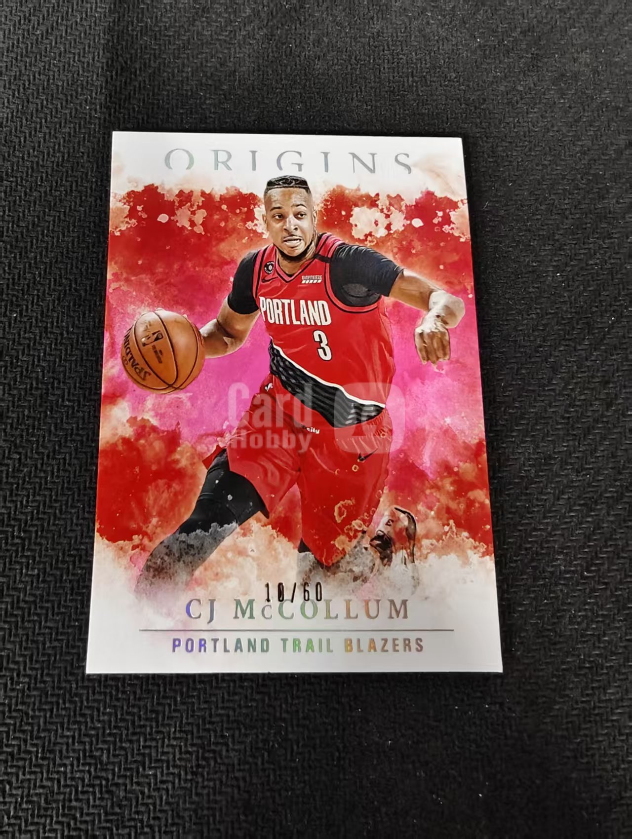 【可合并,不累计】2020-21 Panini Origins CJ McCollum 开拓者 CJ 麦科勒姆 起源 闪卡 60编 划痕 边角瑕疵