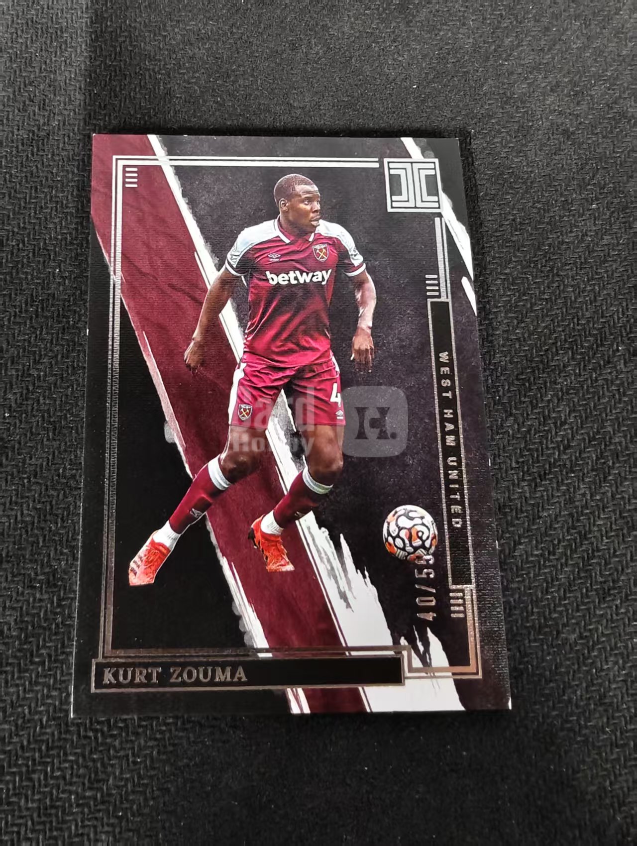 2021-22 Panini Impeccable Kurt Zouma 祖马 55编 西汉姆联 英超 小真金 瑕疵如图