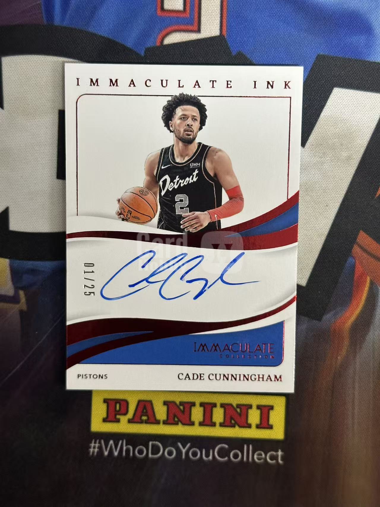 2023-24 Panini Immaculate Cade Cunningham 【小猪包代卖】康宁汉姆 25编 红平行 签字 卡签 活塞 Ink特卡