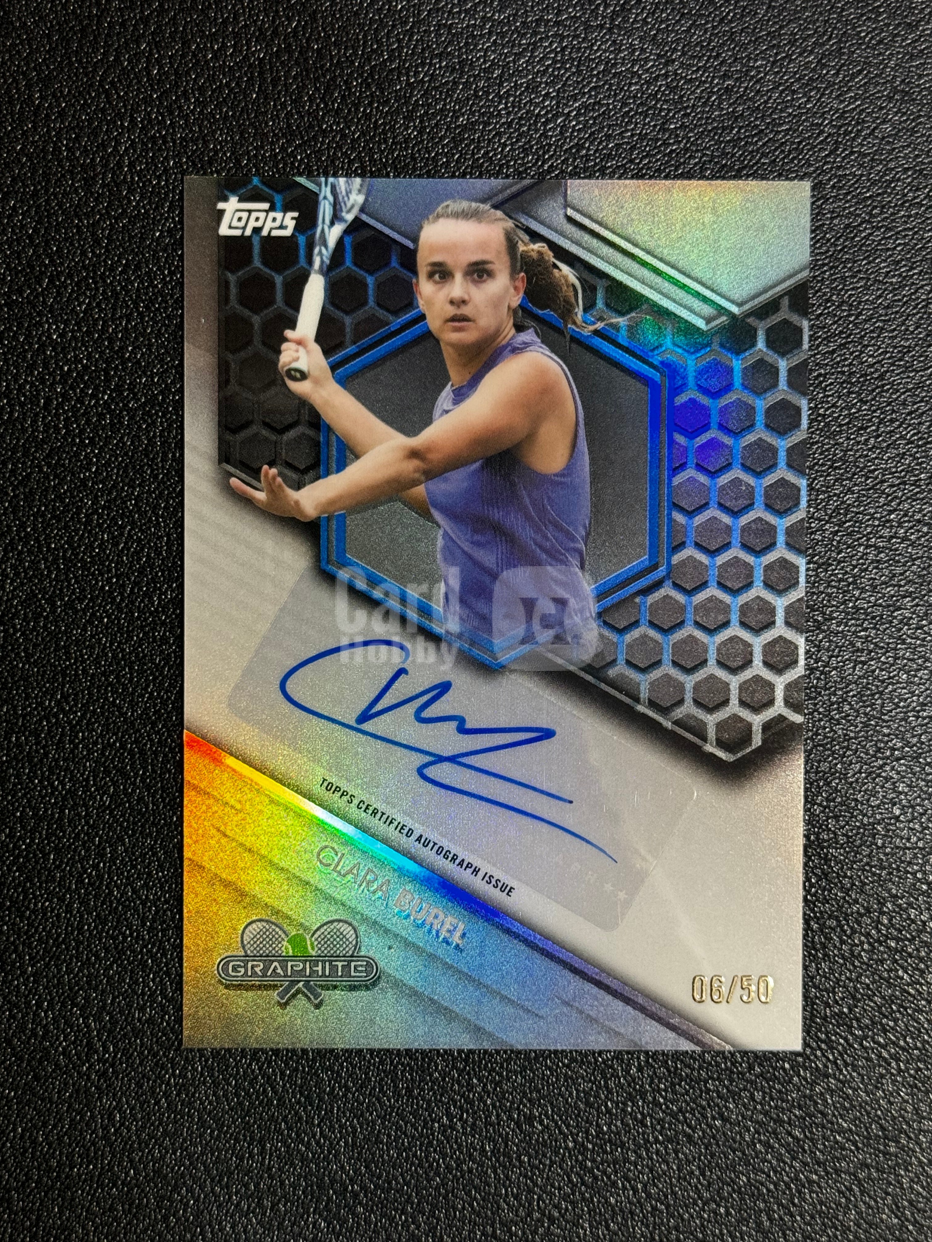 2026 Topps Graphite 网球 石墨 系列 签字 Auto 蓝折 50编 Clara Burel 克拉拉・布雷尔 法国 DG 老王代理拍卖