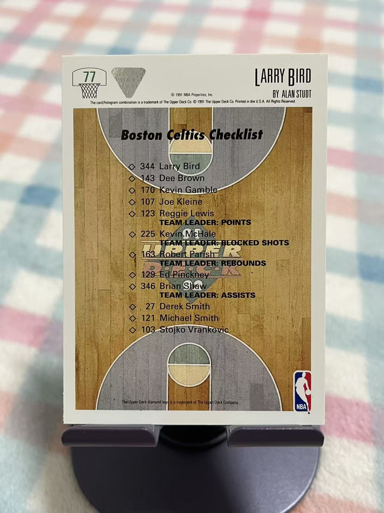 1991 Upper Deck THE COLLECTOR'S CHOICE Larry Bird 拉里 伯德 大鸟【油画 老人 老卡 老特】凯尔特人 #7011