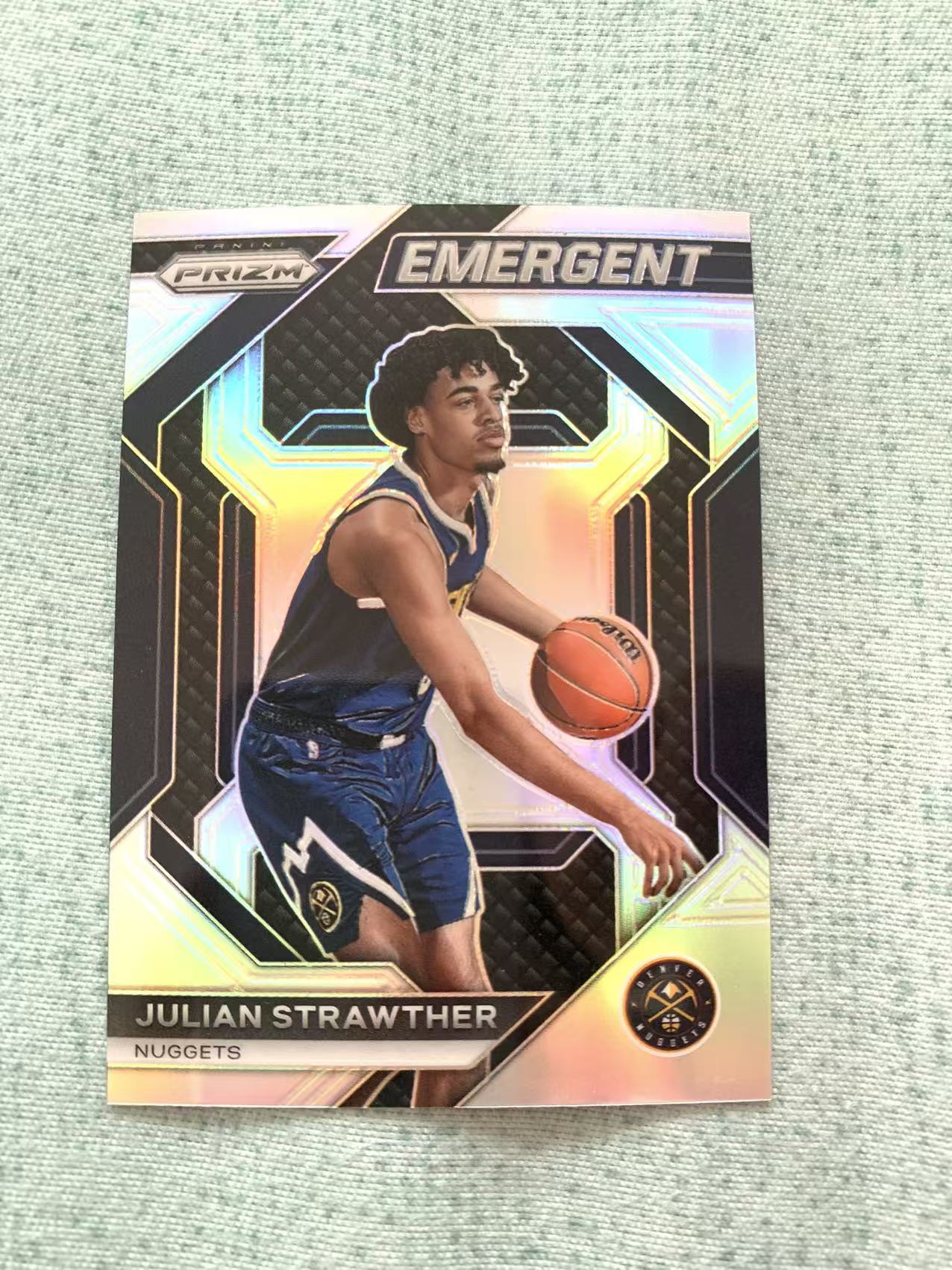 2023-24 Panini Prizm Julian Strawther 斯特劳瑟 掘金 折射 银折 特卡 prizm系列 pz 卡品如图 凑图必备 值得收藏！