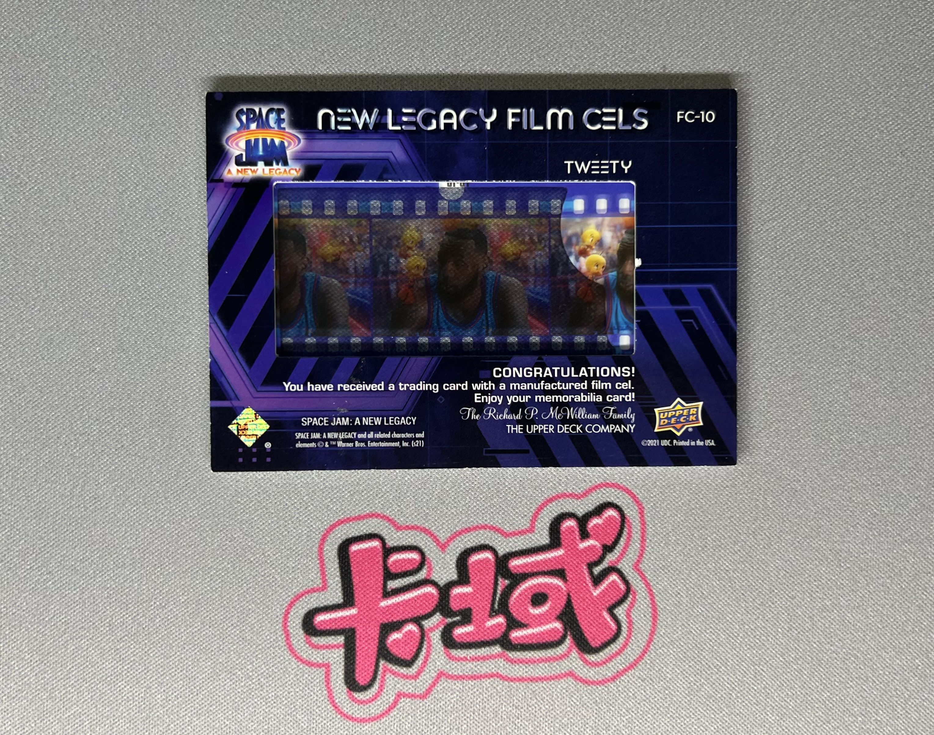 2021 Upper Deck Space Jam Tweety 【卡域代卖】空中大灌篮 New Legacy Film Cels 胶片卡 华纳明星 崔弟 微瑕如图 (阿里)