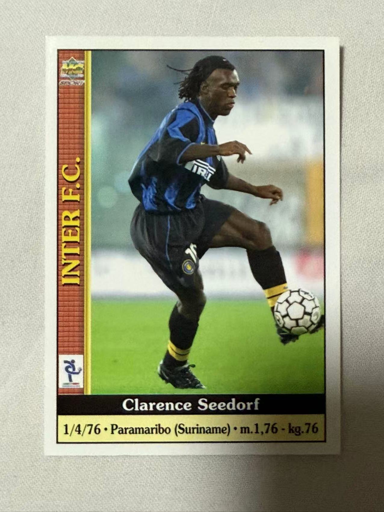 2000 MC 意甲 Clarence Seedorf 【mxn拍卖】西多夫 25年老卡 荷兰 AC米兰 国际米兰 皇马 阿贾克斯 桑普多利亚 不发到付