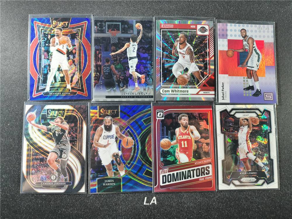【LA拍卖】Panini Select 小粉红 杜蕾斯 上镜 杜蕾斯OP 特雷 杨 卡姆 惠特摩尔 德里克 莱弗利二世 詹姆斯 哈登 卡梅伦 约翰逊 艾顿等 蓝波纹折 白波纹折等 base 特卡 149/75/99/75/35编 小E