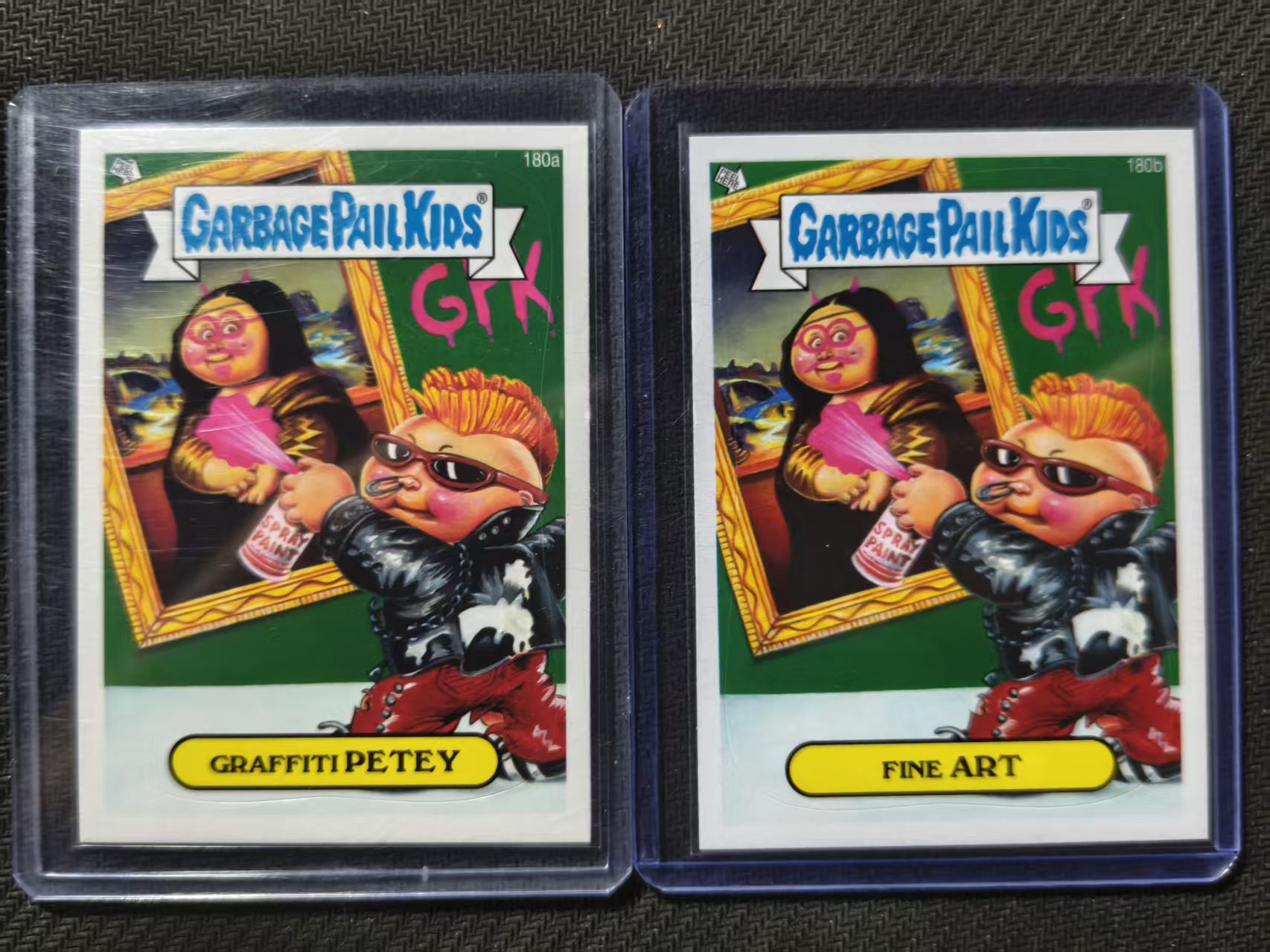 Topps Garbage Pail Kids 垃圾桶小子 GPK 蒙娜丽莎 AB套 呕吐 恶搞 #海盗