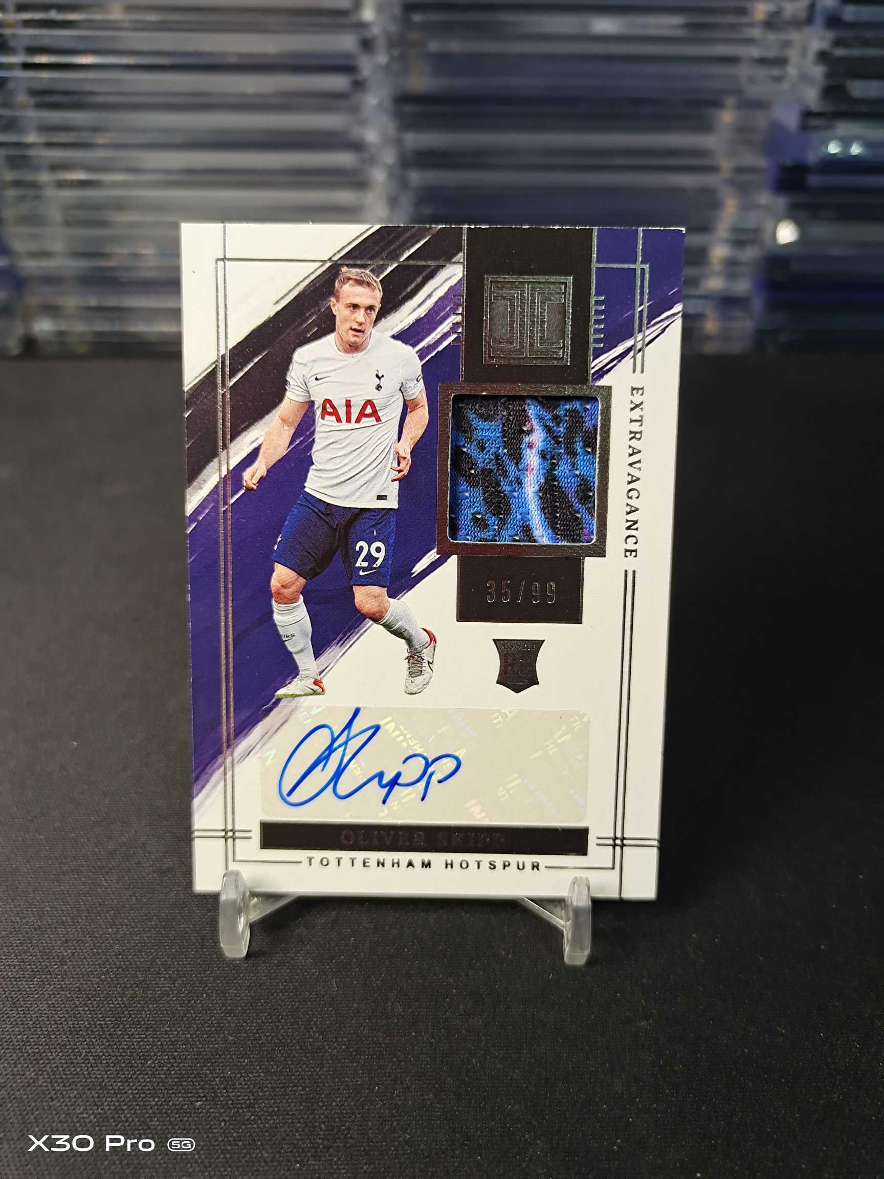 【小加速拍】斯基普 99限量 新秀签字 RC 物料签 Sign Panini Impeccable 英超小真金 热刺 Oliver Skipp