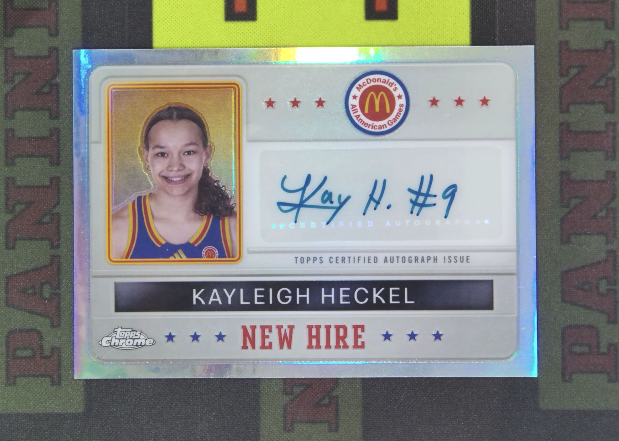 2024 Topps McDonald's Kayleigh Heckel Nirvana Project 凯利 赫克尔 女篮 高中 签字 银折 折射 麦当劳 TC 卡品如图 收藏必备 zz001