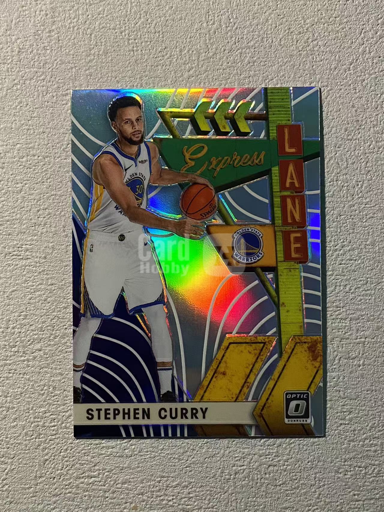 2019-20 Panini Donruss Optic Stephen Curry op 勇士 斯蒂芬 库里 大比例 lane特卡 银折 折射 收藏必备