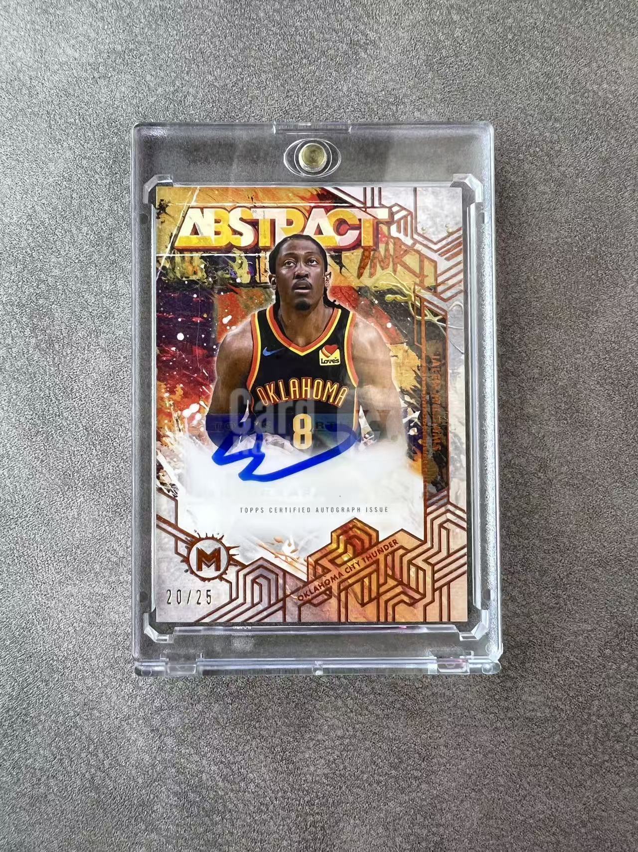 161【330球星卡实体店代卖】2026 Topps Motif 杰伦威廉姆斯(Jalen Williams)老八 签字 AUTO 20/25编 橙平行 仅顺丰寄付 (无味)