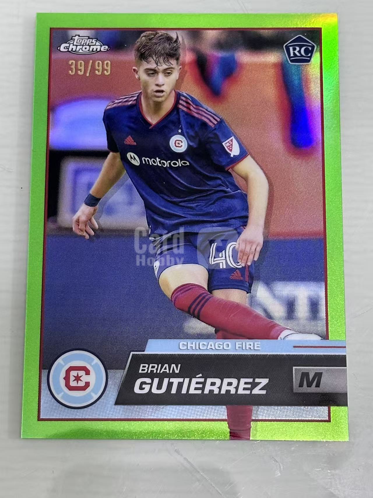 2023 Topps Chrome Brian Gutierrez 美职联 布赖恩 古铁雷斯 美国 芝加哥火焰 瓜达拉哈拉体育 新秀小妖 99编 世界杯 收藏必备