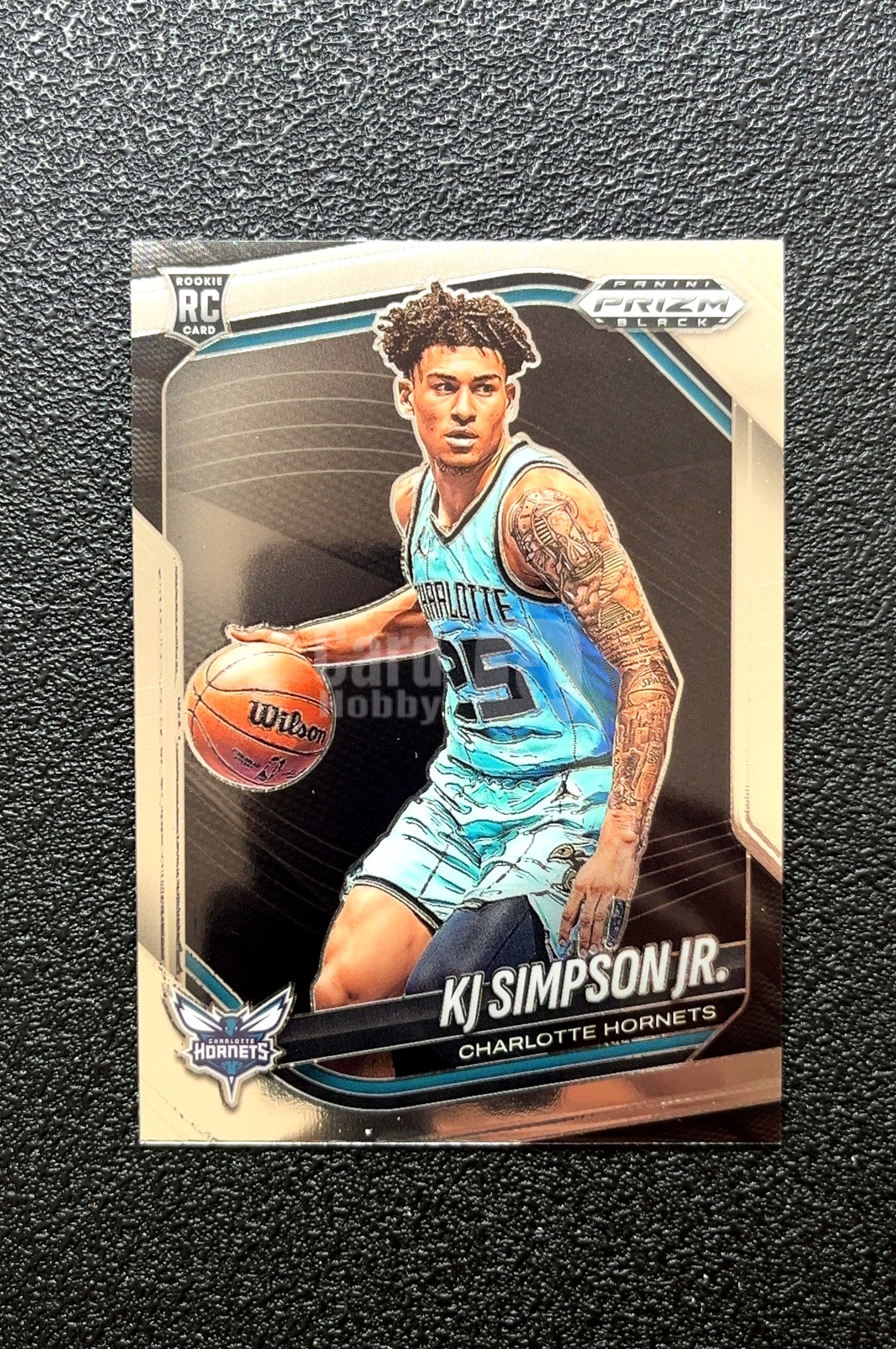 【岛屿拍卖】2024 Panini Prizm Black KJ SIMPSON JR. 辛普森 新秀 RC 卡品如图 高价值 #207 Charlotte Hornets 0009#537