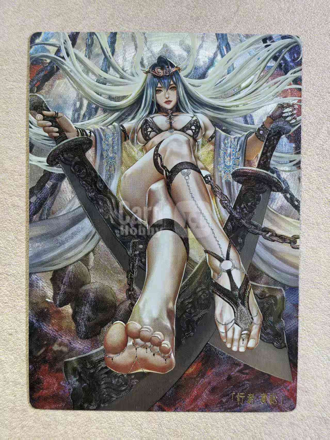 2024 卡玩帕克 《异界水浒神姬》系列 古风美女“行者·武松”粗闪卡 默认微瑕 卡品如图