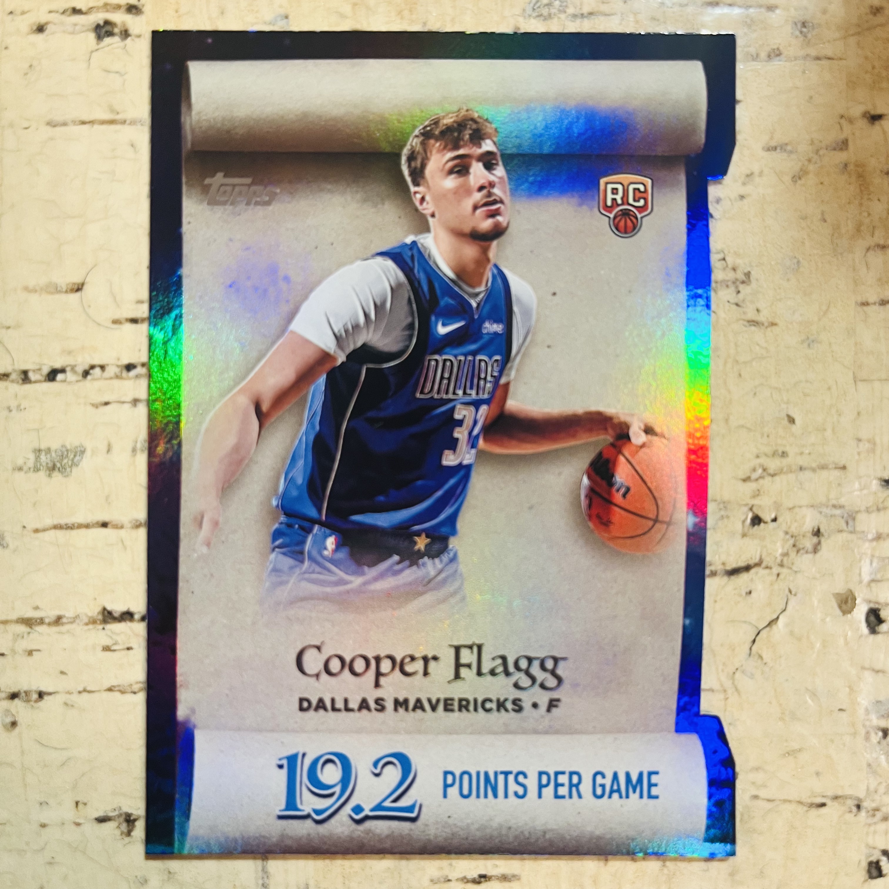 2025-26 Topps Flagship Cooper Flagg RC 新秀 独行侠 美国之子 库珀 弗拉格 正银折 银折射 holo折 第2张 异形 切割 数据 特卡【小卡迷拍卖 可累积半年】