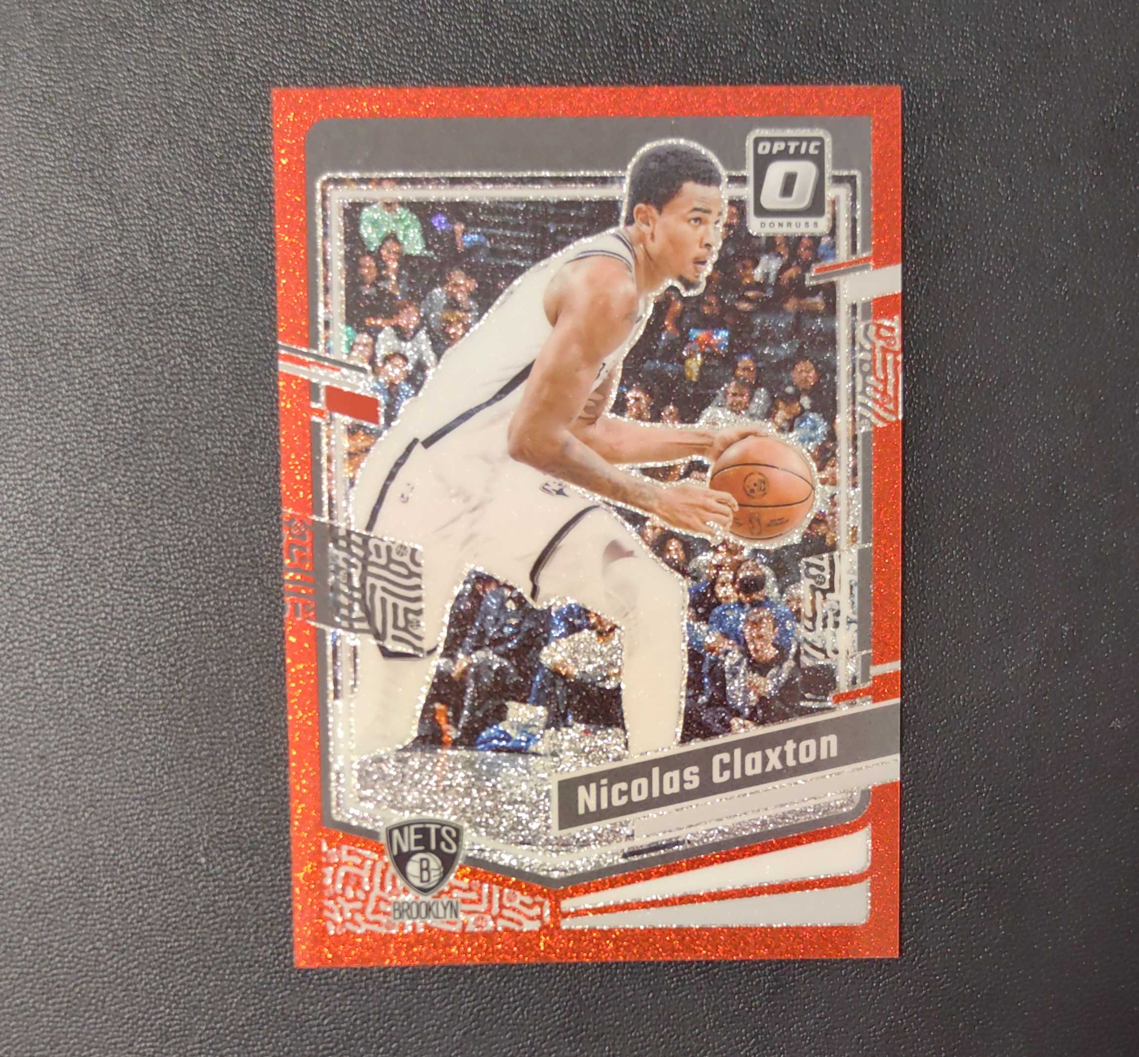 2023-24 panini donruss optic nicolas claxton 杜蕾斯 篮网 尼古拉斯 克拉克斯顿 75编 红碎闪折 东契奇 sga 库里 文班亚马 詹姆斯