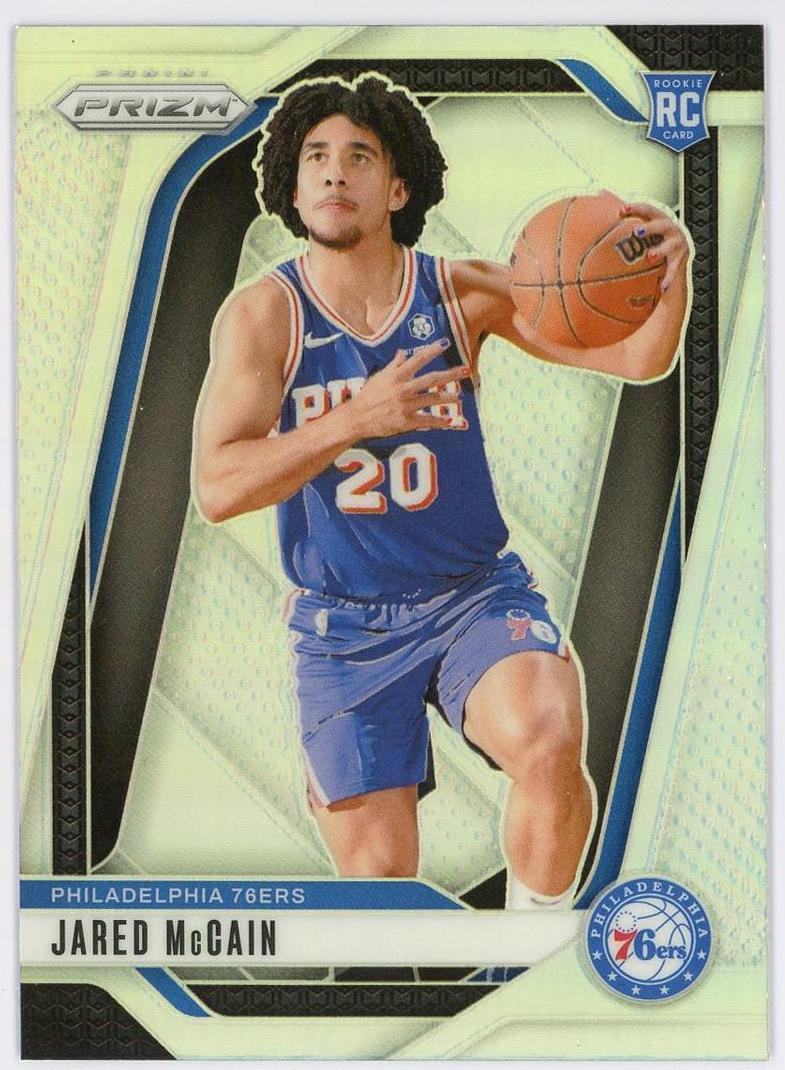 2024-25 Panini Prizm Jared McCain RC 贾里德麦凯恩 新秀 pz 正银折 折射 76人 魔仙哥 卡品如图 1BL6/11.12