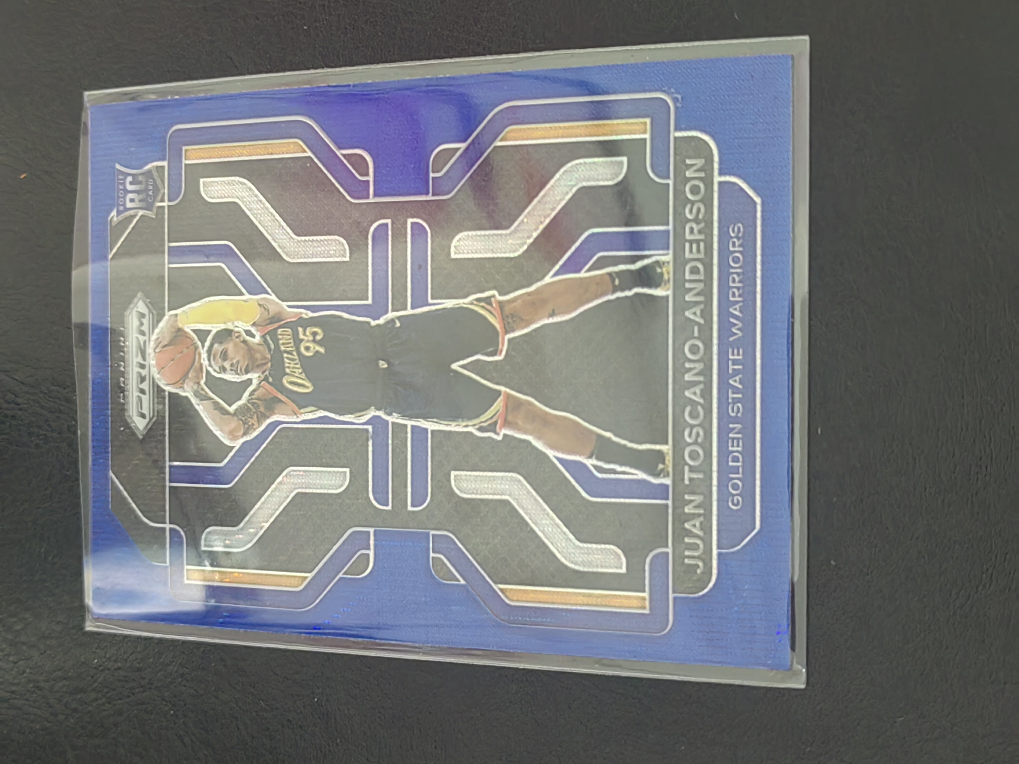 2021-22 Panini PRIZM Juan Toscano-Anderson RC PZ 蓝波纹 新秀 胡安·托斯卡诺-安德森 勇士 湖人 爵士 国王 篮 白边白角 不保卡品 卡品如图