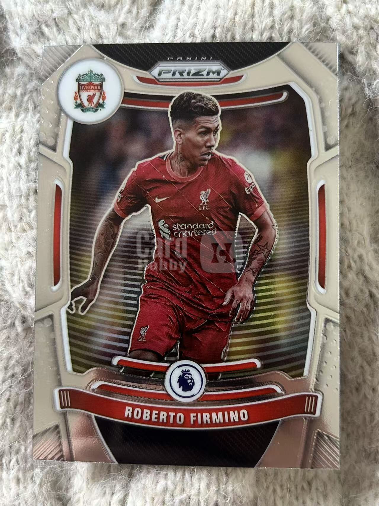 2024 Panini Prizm 英超 Roberto Firmino 罗伯托・菲尔米诺 - 利物浦传奇前锋,招牌假九号,传射俱佳,红军三叉戟成员,凑套必备