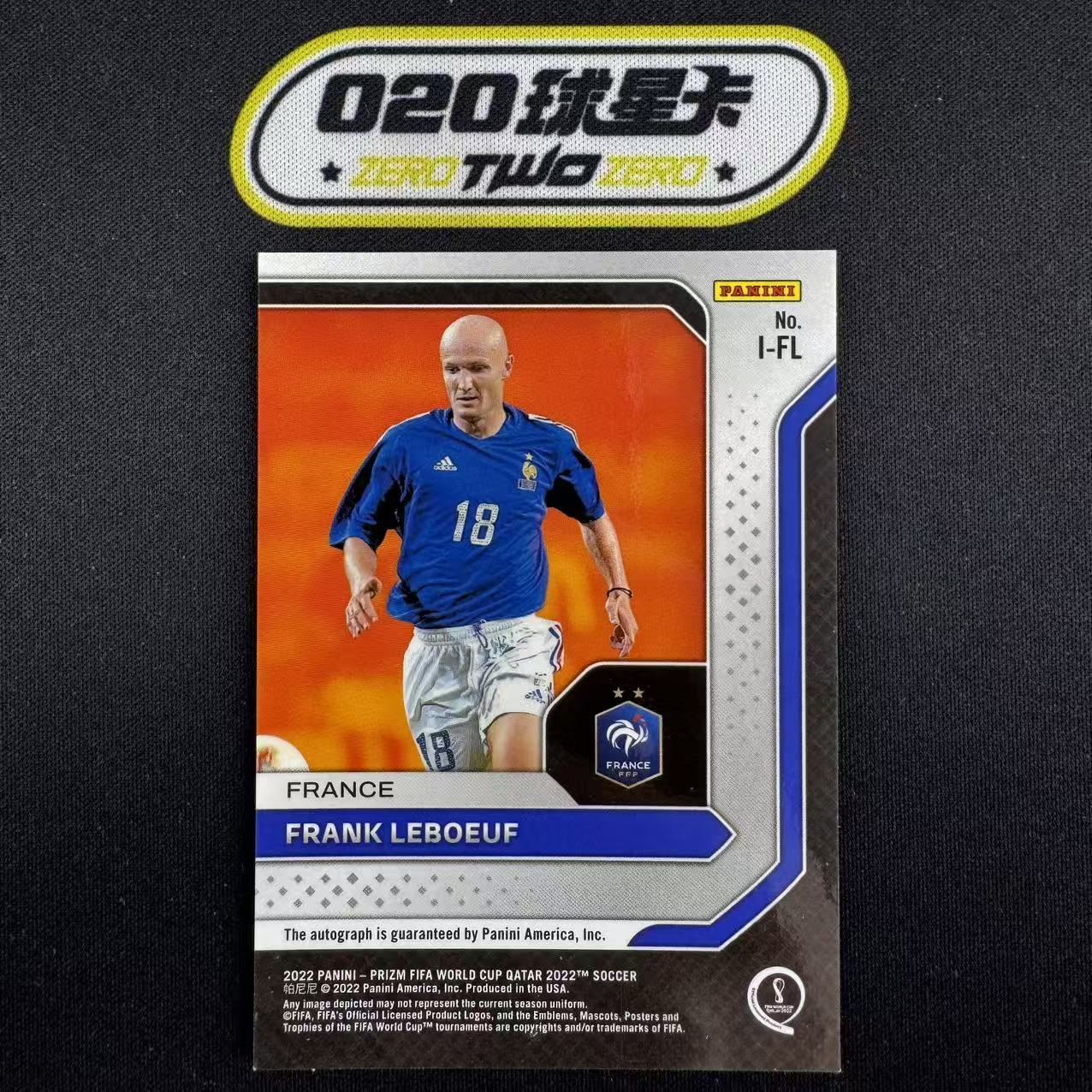 2022 Panini World Cup Prizm Frank LeBoeuf 世界杯Prizm 弗兰克 勒伯夫 国际墨水签 签字 法国(GZ01)