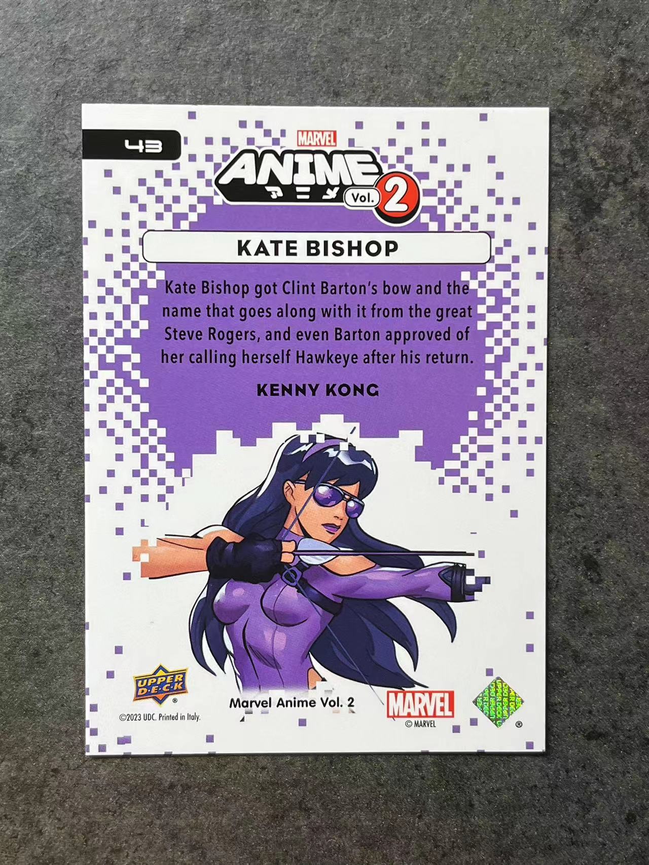 【CHOSENC代卖】2023 UPPER DECK UD 漫威漫画第二卷 KATE BISHOP 凯特 毕肖普 #43【凑套必备】【兔年】【顺丰】