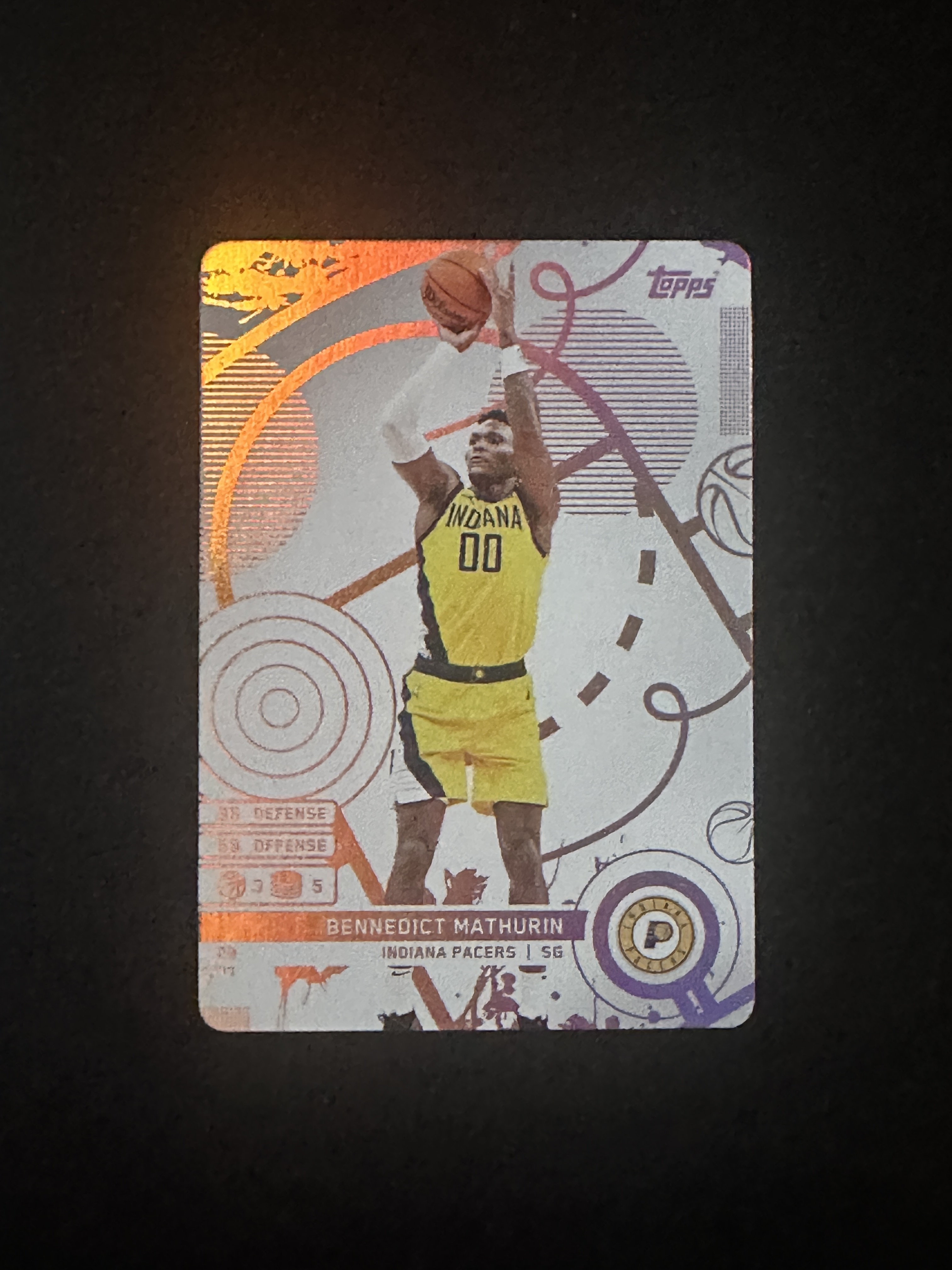 2025 Topps Match Attax Bennedict Mathurin 卡游 步行者 马图林 马瑟林 编号29 白金版 银折 折射 凑套必备 卡品如图