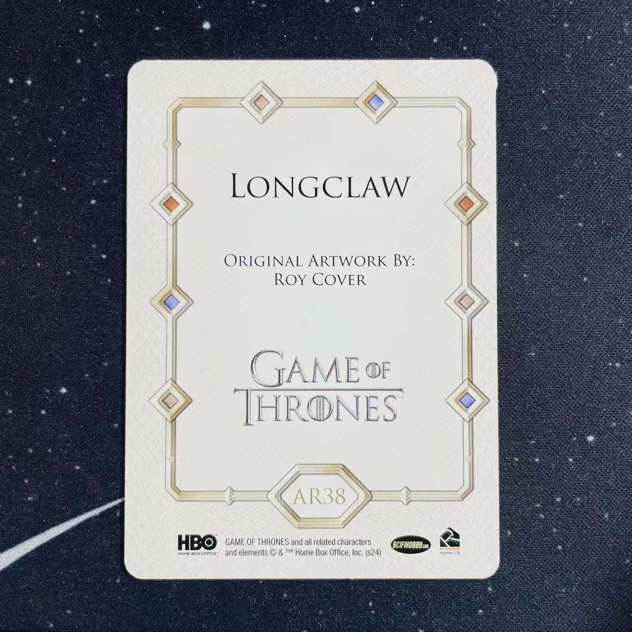 2024 Game of Thrones HBO 权游 权力的游戏 冰与火之歌 LONGCLAW 艺术特卡 微痕 洛北拍卖 苹果5147三