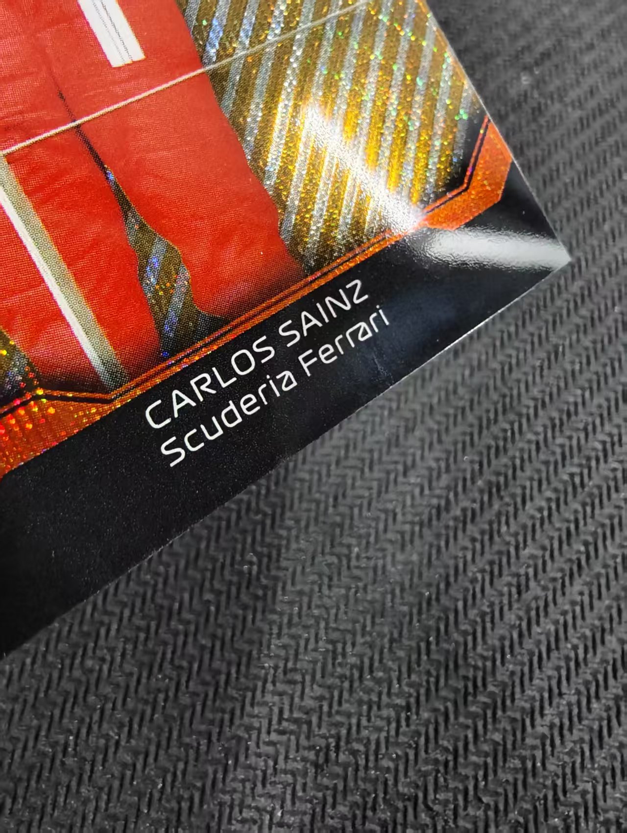 【汽水拍卖】2021 Topps Chrome Carlos Sainz F1 法拉利车队 卡洛斯 赛恩斯 the podium特卡 金波纹 50编 瑕疵如图