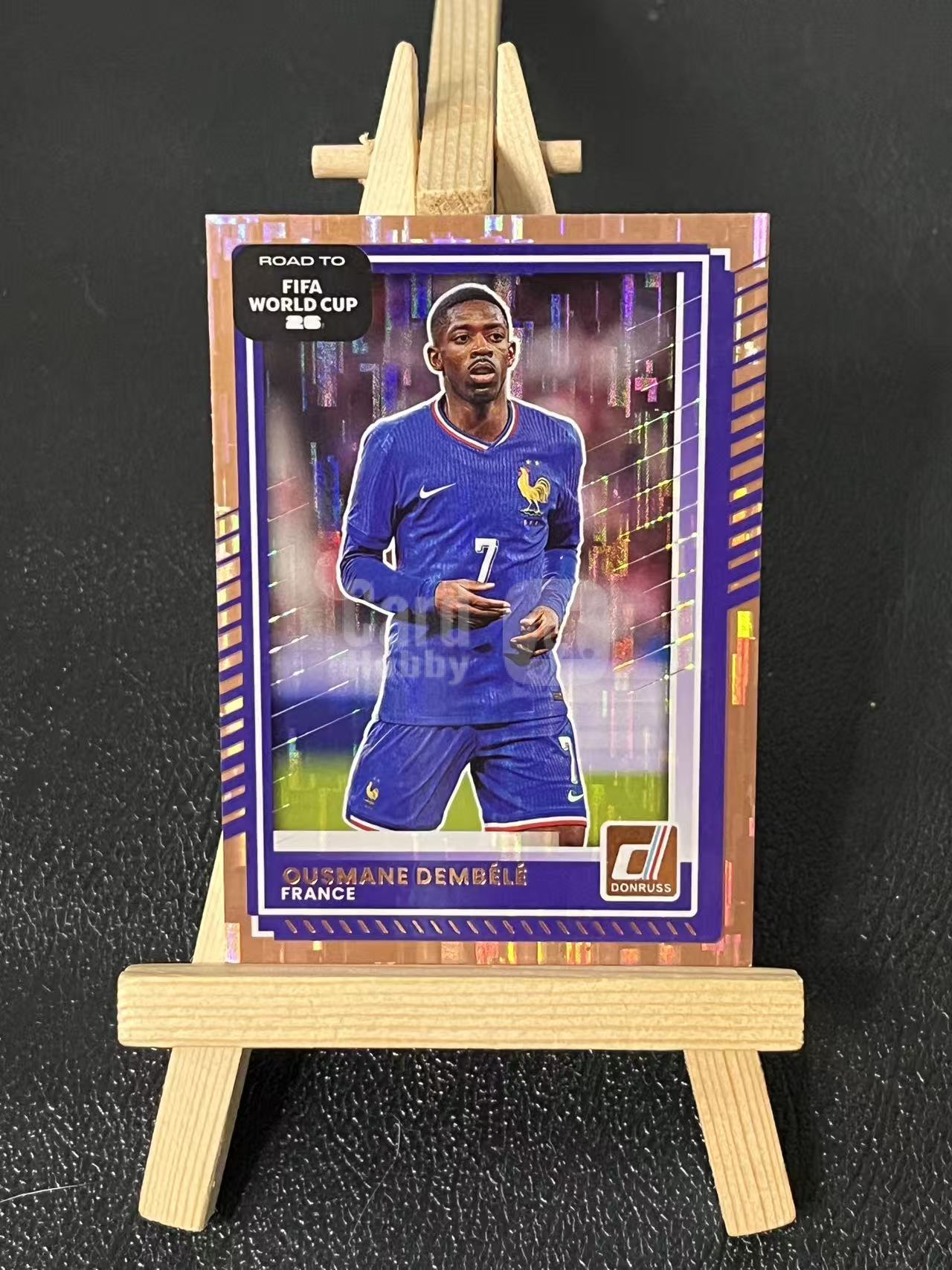 2025-26 Panini Donruss Ousmane Dembélé 登贝莱 铜瀑布折 法国 银折 世界杯 实卡精美 卡品如图 LA-4