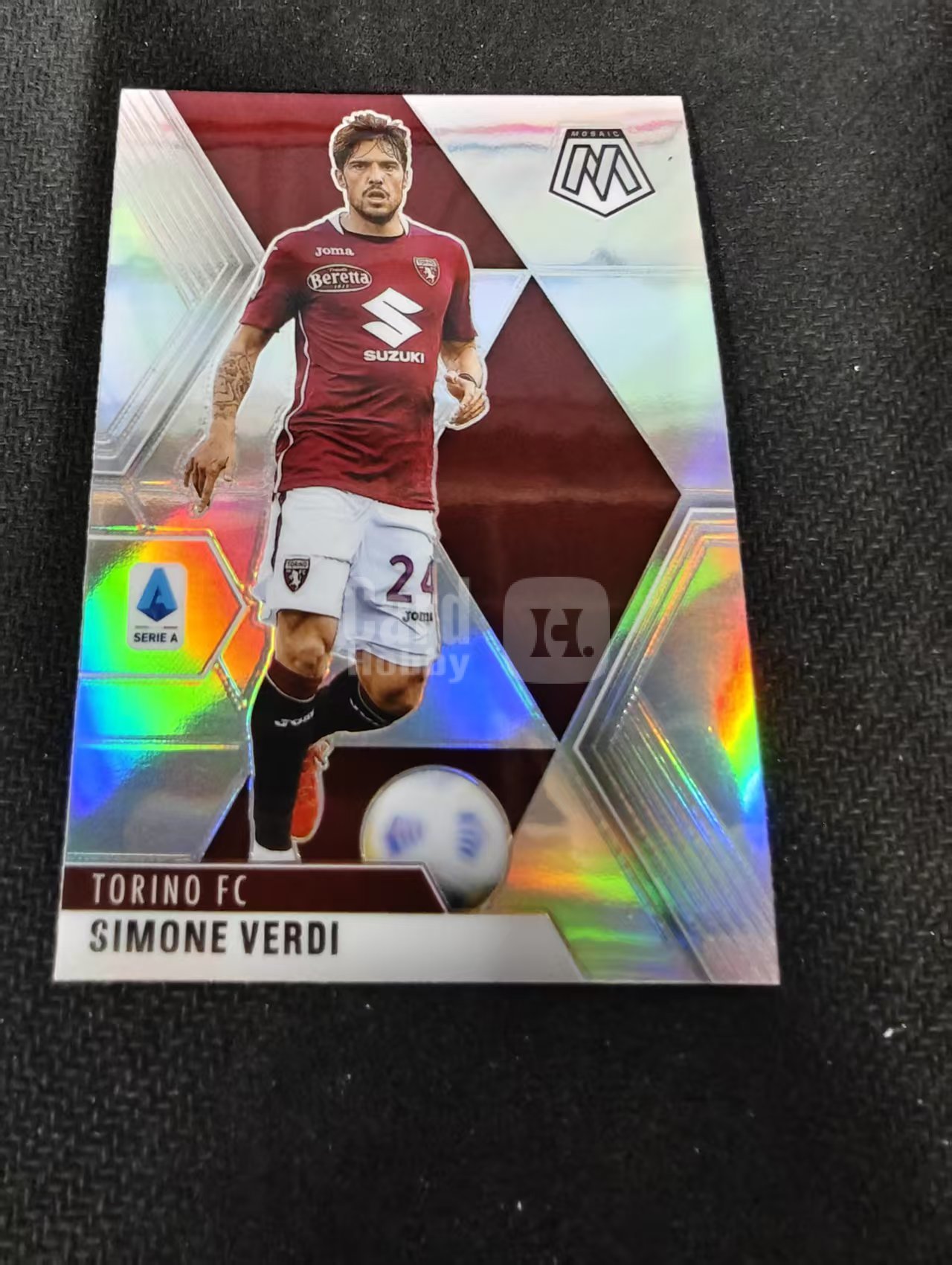 2020-21 Panini Mosaic Simone Verdi 威尔第 都灵 意甲 马赛克 银折 划痕 边角瑕疵 #84