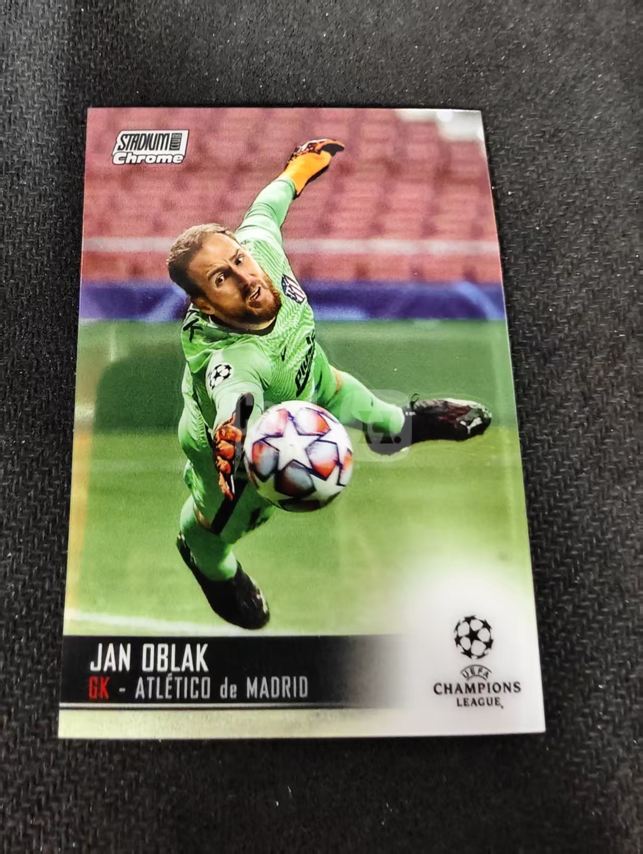 【可合并,不累计】2021 Topps Stadium Club Chrome Jan Oblak 奥布拉克 马德里竞技 马竞 欧冠 竞技场 不保卡品 介意勿拍 #18