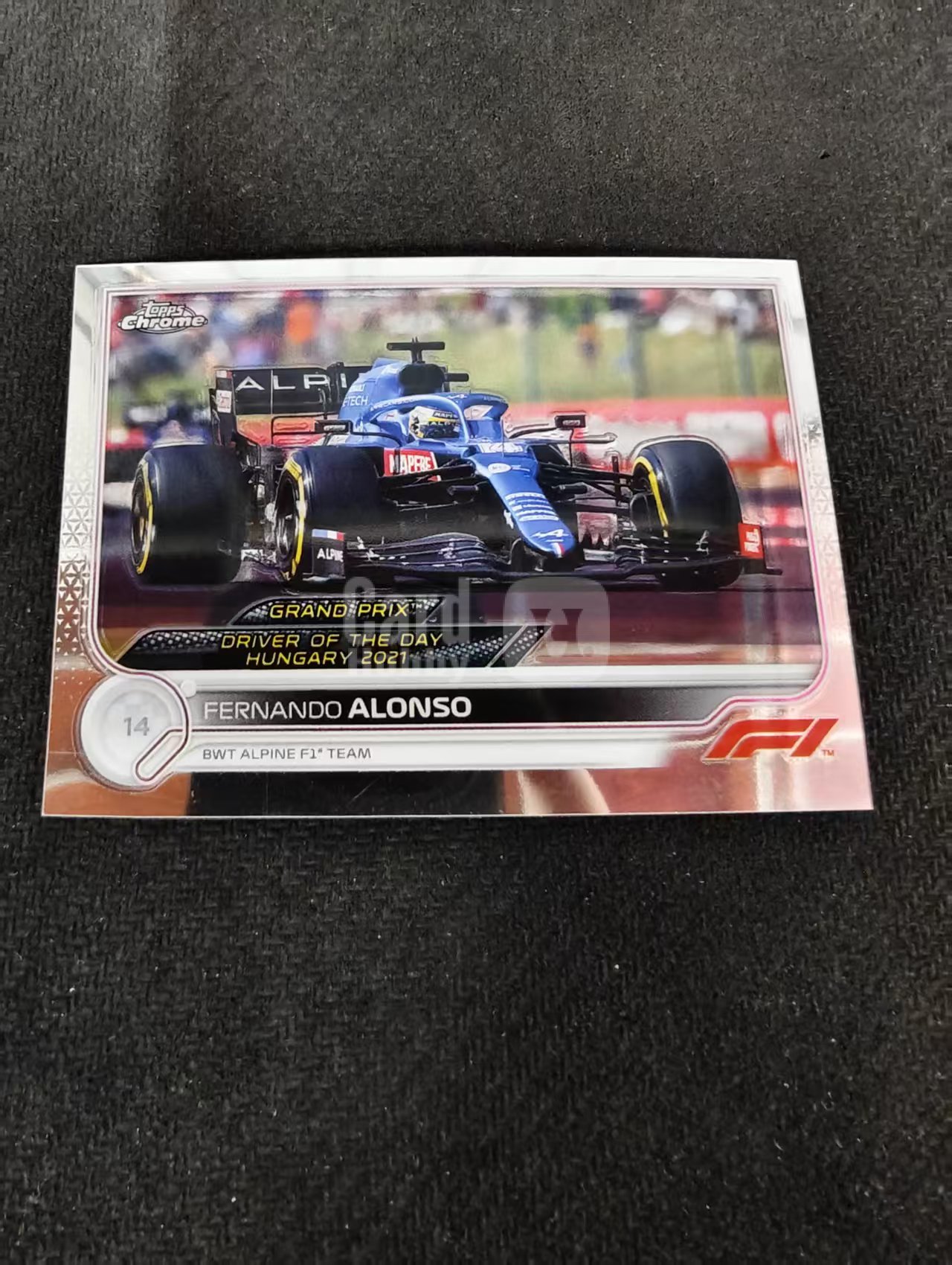 2022 Topps F1 Chrome Fernando Alonso 阿隆索 头哥 阿斯顿马丁 划痕 边角瑕疵 #183