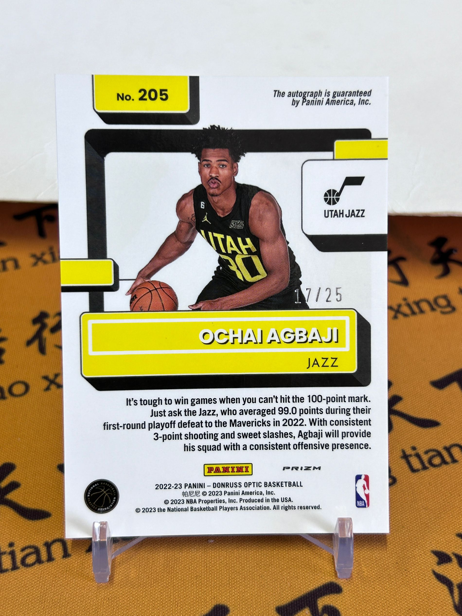 Panini Donruss Optic Ochai Agbaji