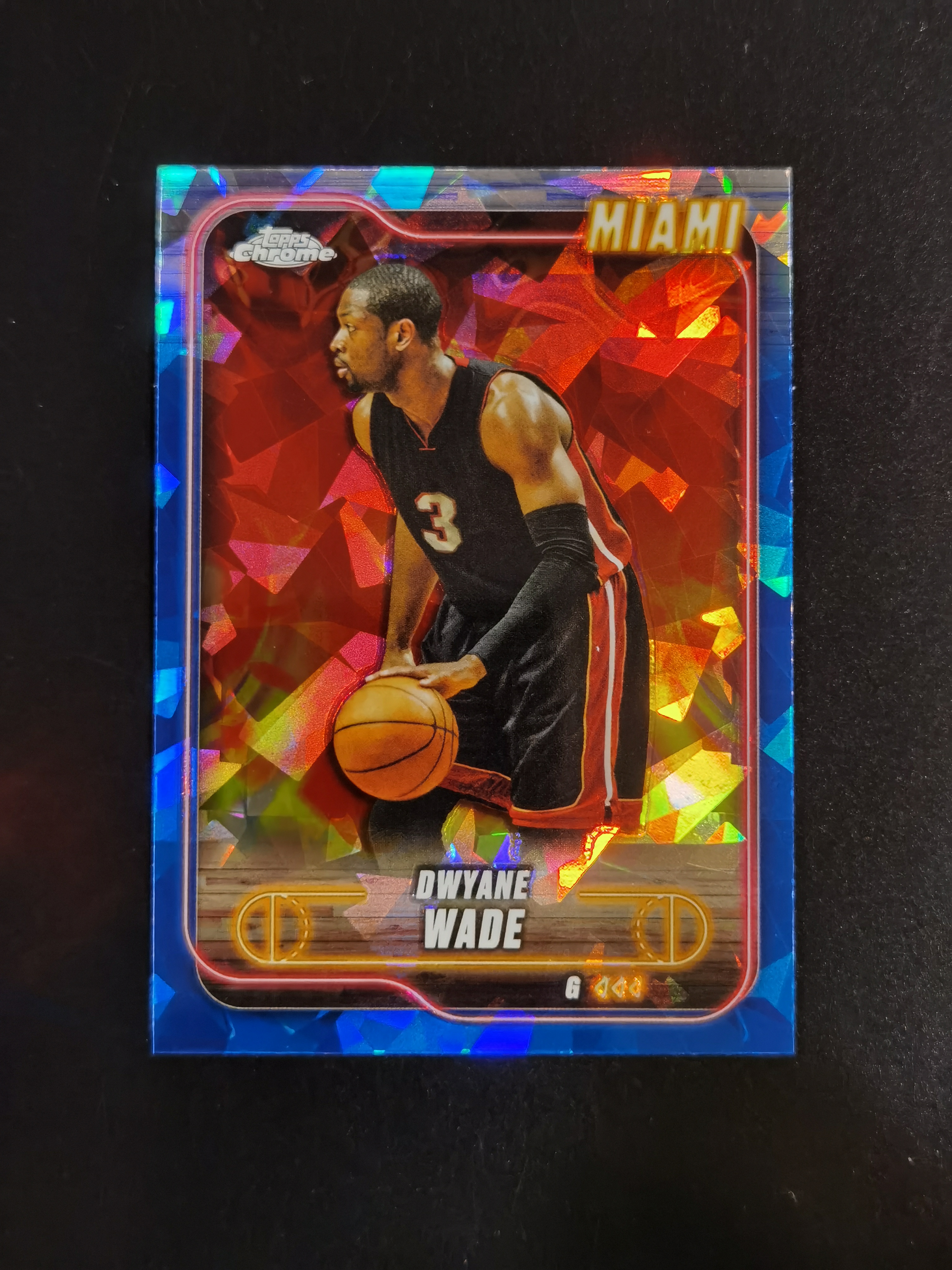 2024 Topps Chrome Dwyane Wade 德维恩 韦德 蓝碎冰折 折射 卡品如图 专收必备