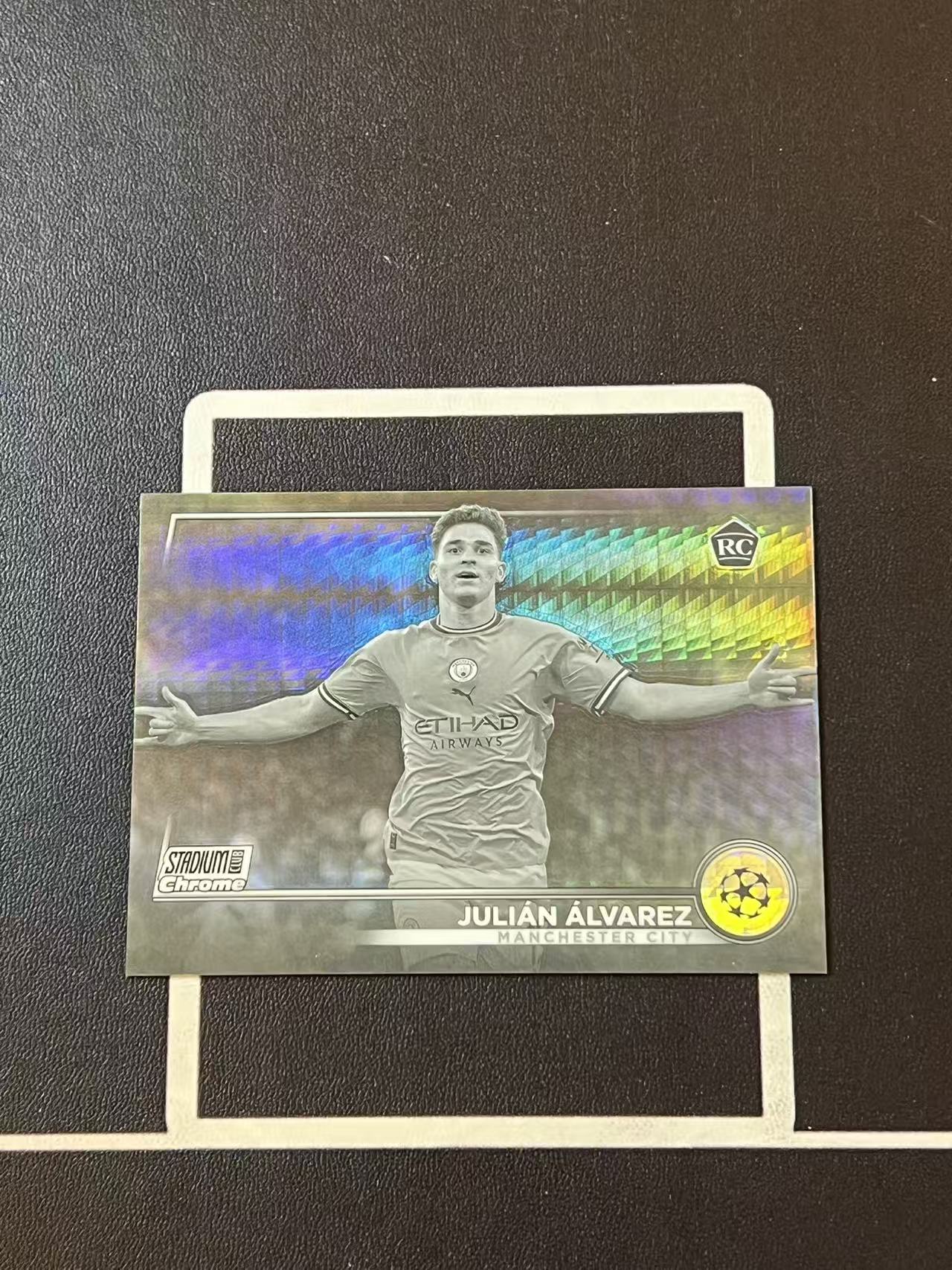2023 topps stadium club 竞技场 Julian Alvarez 阿尔瓦雷斯 曼城 欧冠 RC新秀 350编 棱镜折 卡品如图 kid777