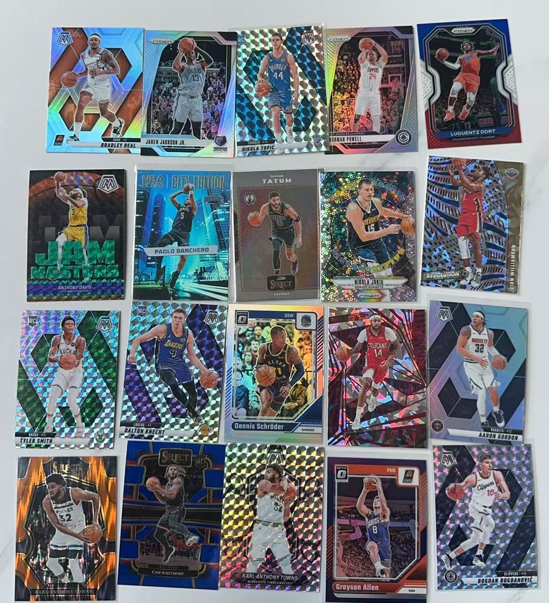 多年份 多系列 浓眉/约基奇/班切罗等20张折射 特卡 baseLOT 银折 碎冰折 马赛克折各种折 lot 打包 不保卡品