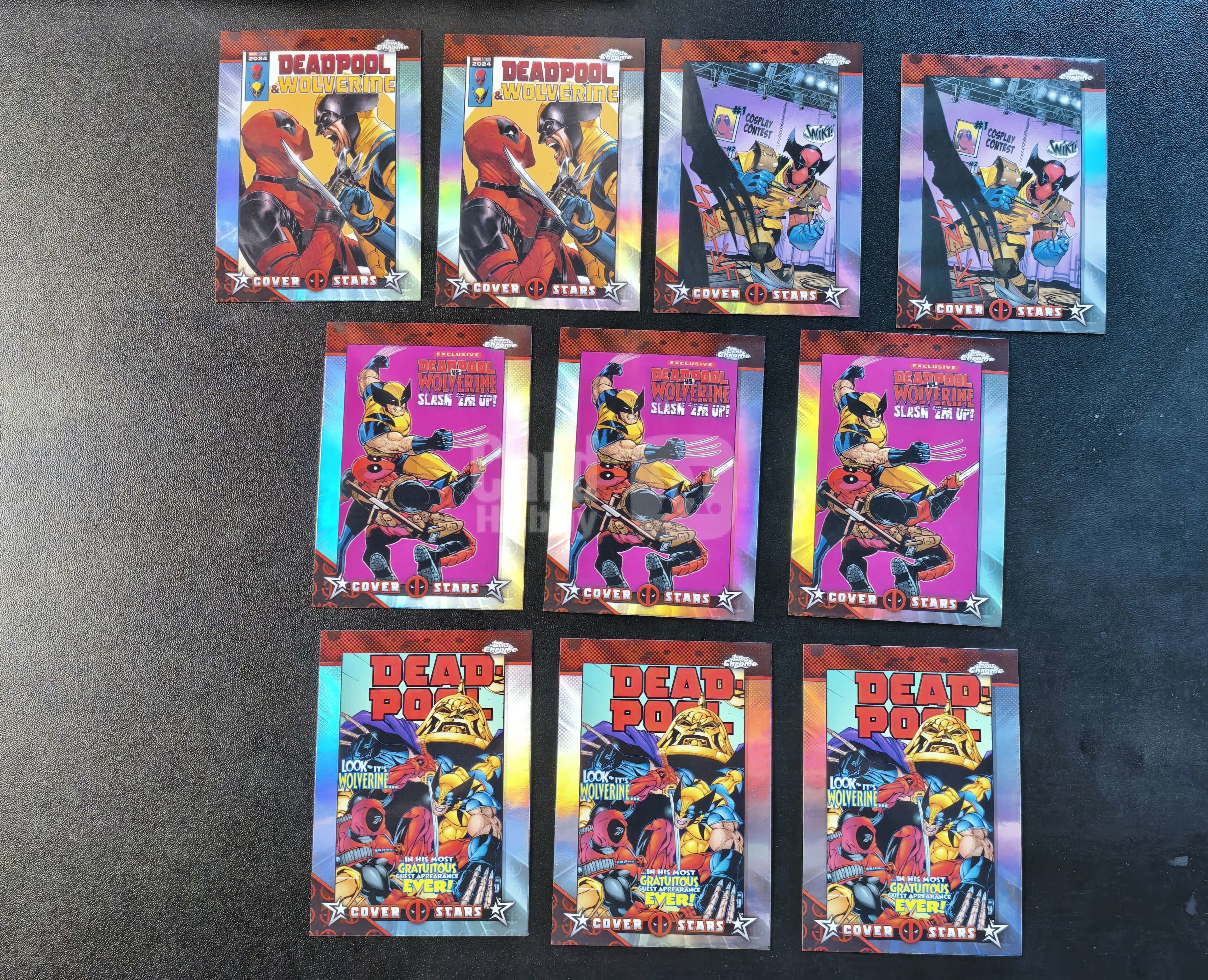 2025 Topps Chrome Marvel Deadpool 漫威 死侍与金刚狼 银折 10张打包出 卡品如图 拍前看描述 只合并当天 不累计