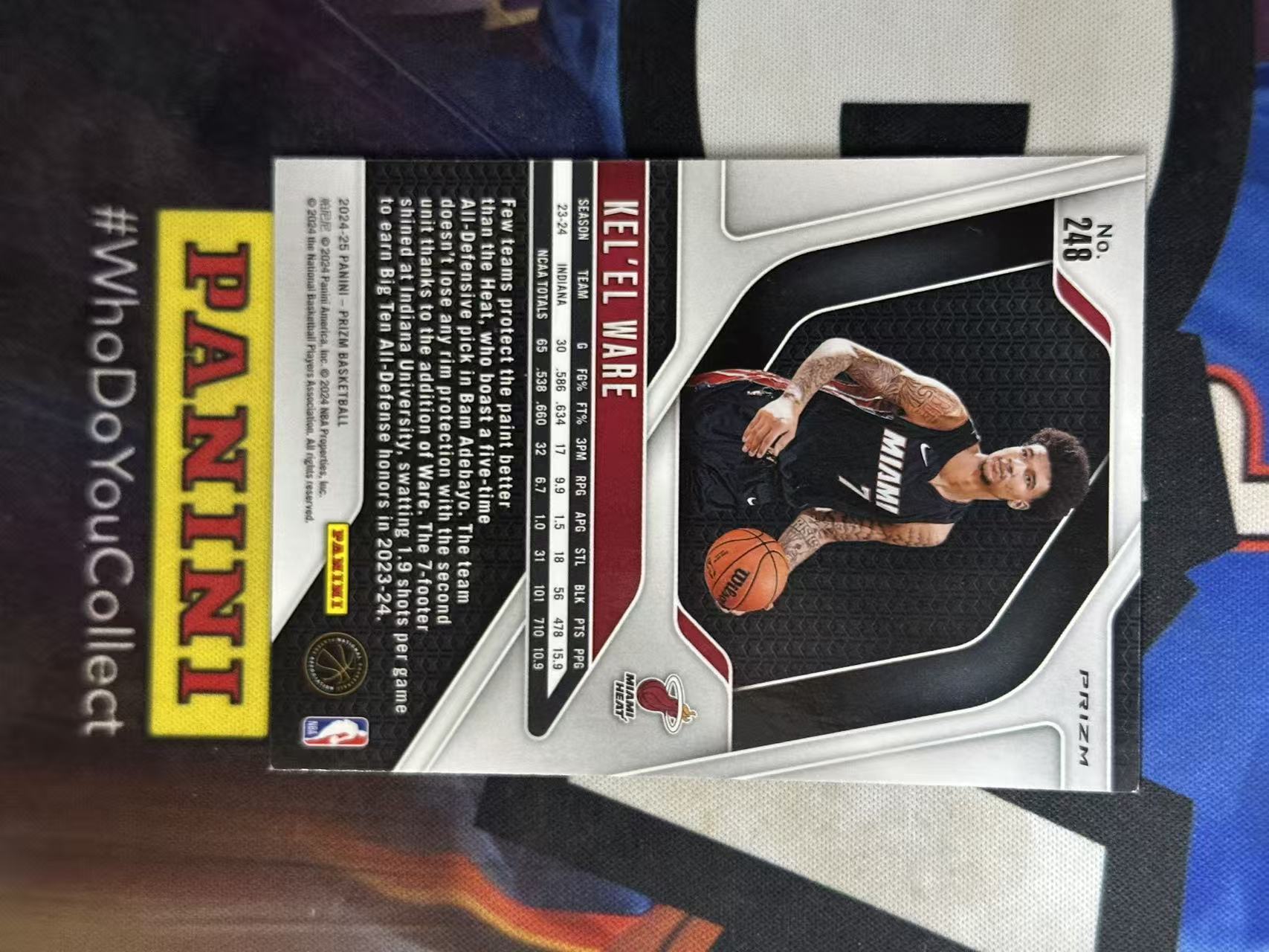 2024-25 Panini Prizm Kel'el Ware RC 【小猪包代卖】热火 新秀 韦尔 银折 base 字母哥加盟