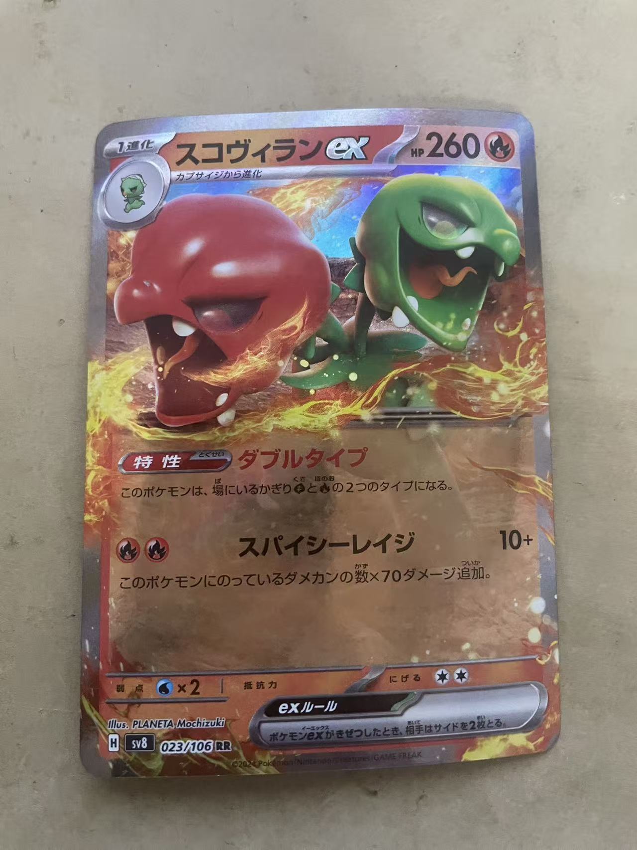 2024 Pokemon TCG 1 狠辣椒EX ja 宝可梦 日文 日版 木水拍卖 225