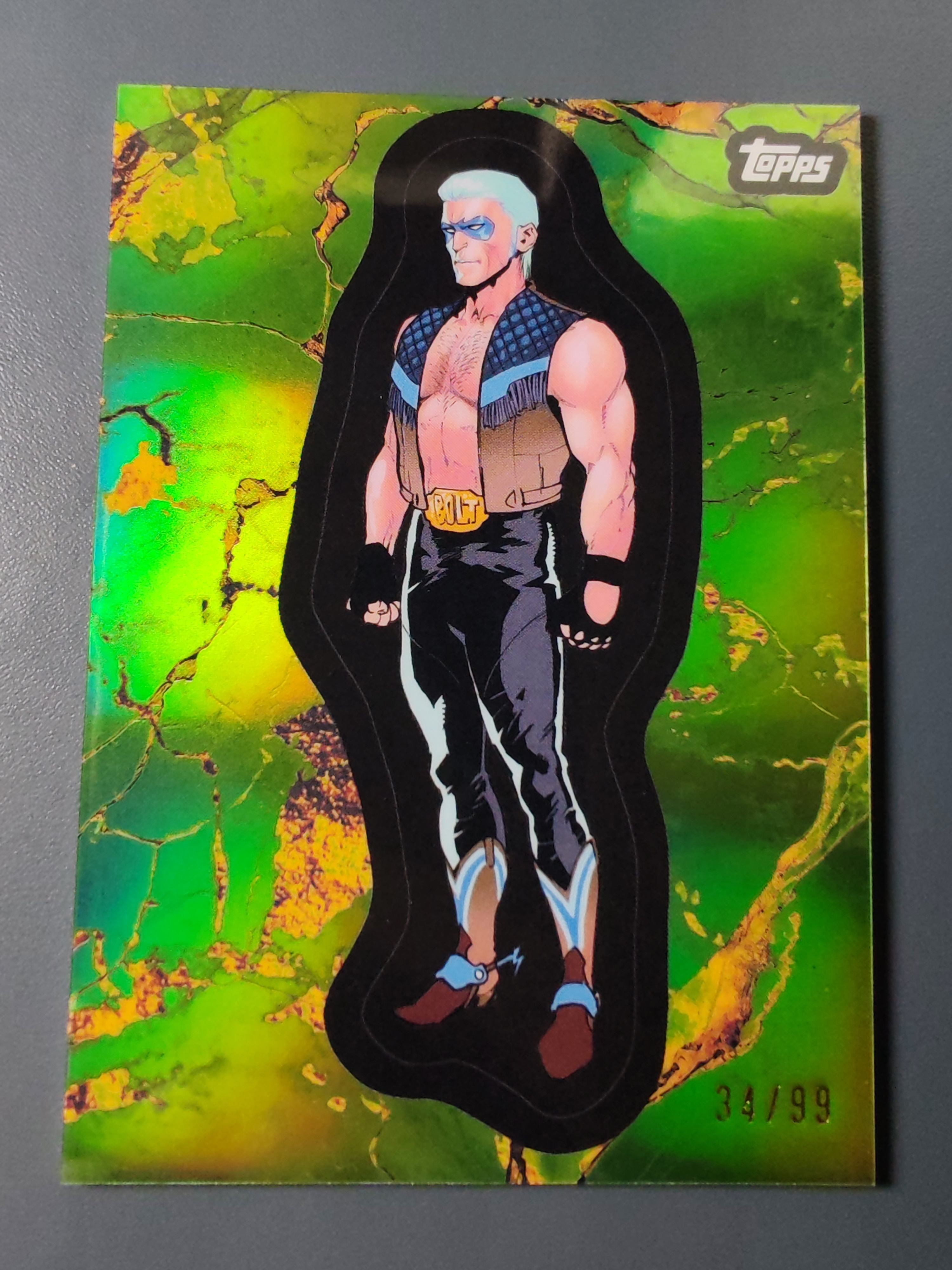 2025 Topps Marvel (MCU) Blue Bolt 漫威黄金年代!蓝霹雳!绿折!99编!【9527】