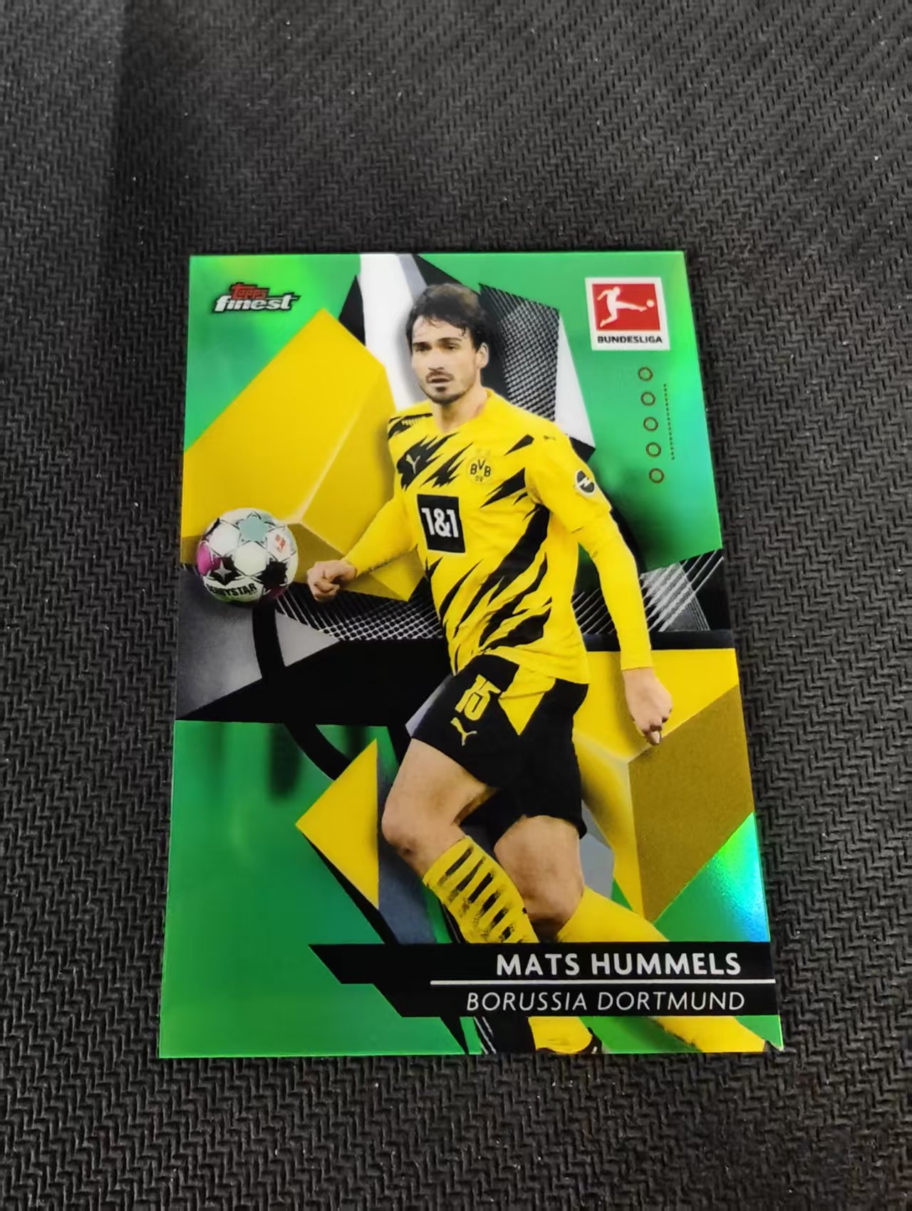 【可合并,不累计】2021 Topps Finest MATS HUMMELS 德甲 多特蒙德 德国 胡梅尔斯 绿折 99编 瑕疵如图